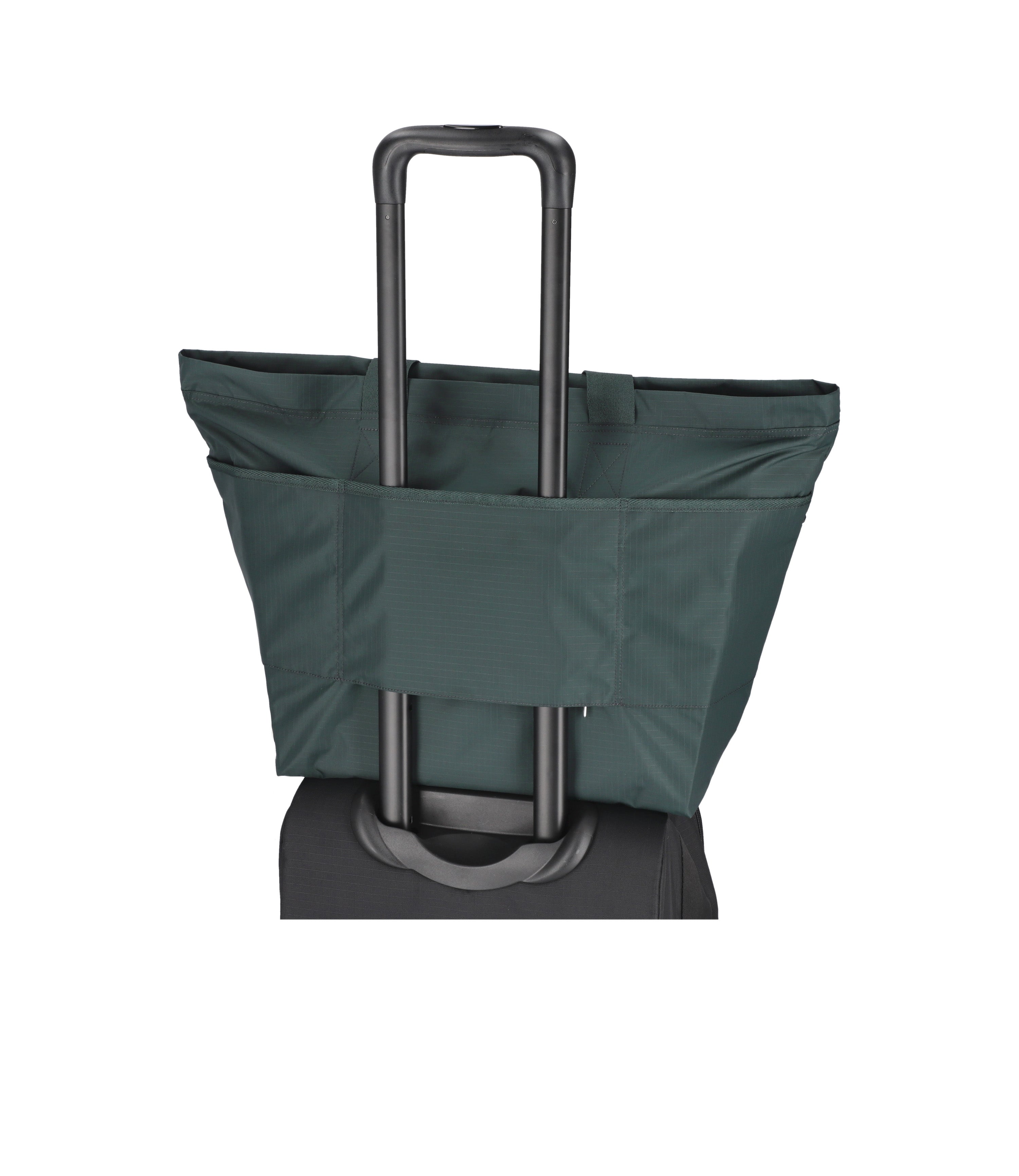 Carlin Zip Top Tote Bag - Midnight Green solid – LeSportsac
