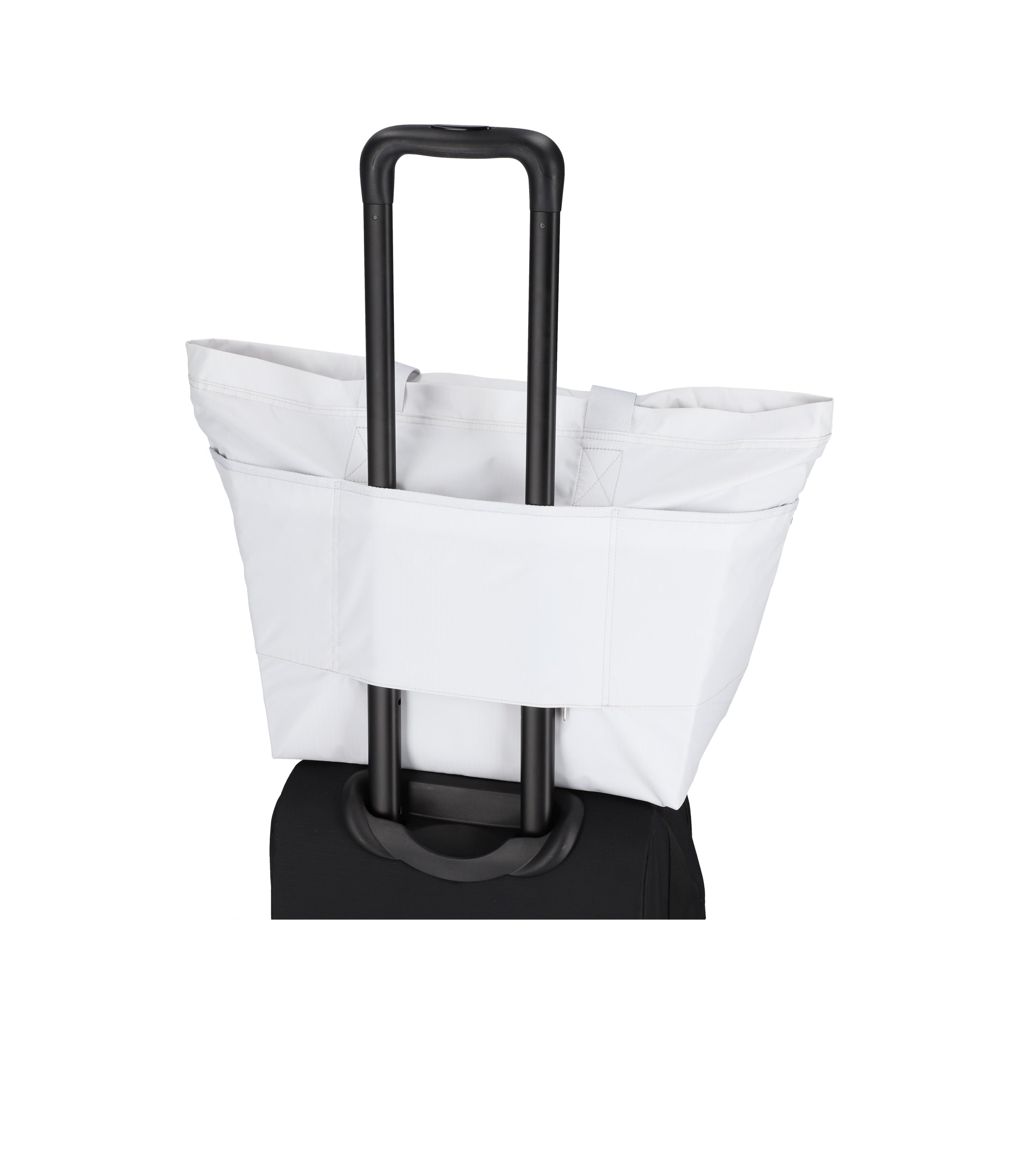 Carlin Zip Top Tote Bag - Pearl Gray solid – LeSportsac