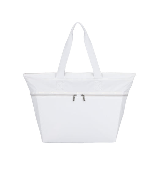 Carlin Zip Top Tote Bag - Pearl Gray solid – LeSportsac