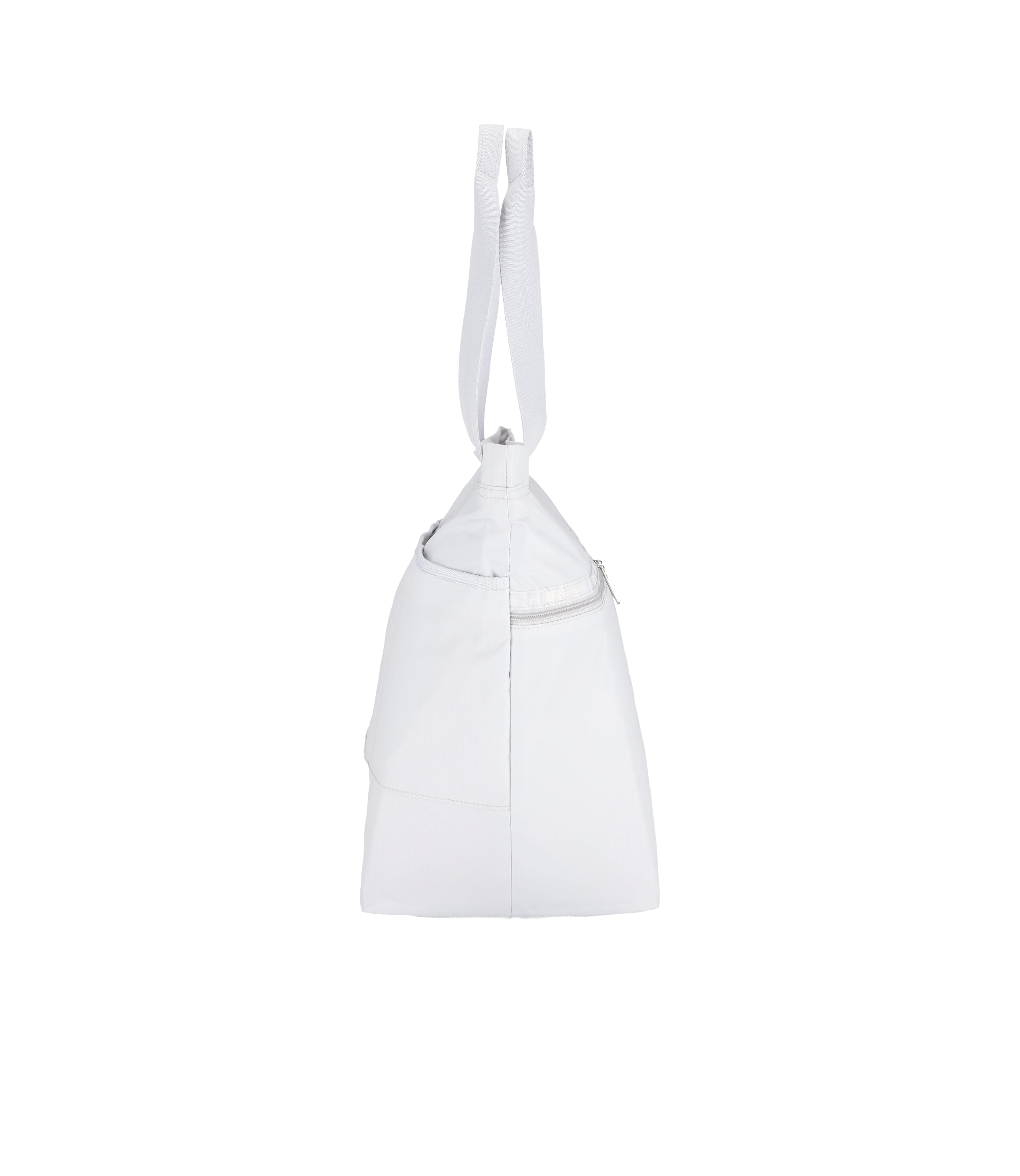 Carlin Zip Top Tote Bag - Pearl Gray solid – LeSportsac