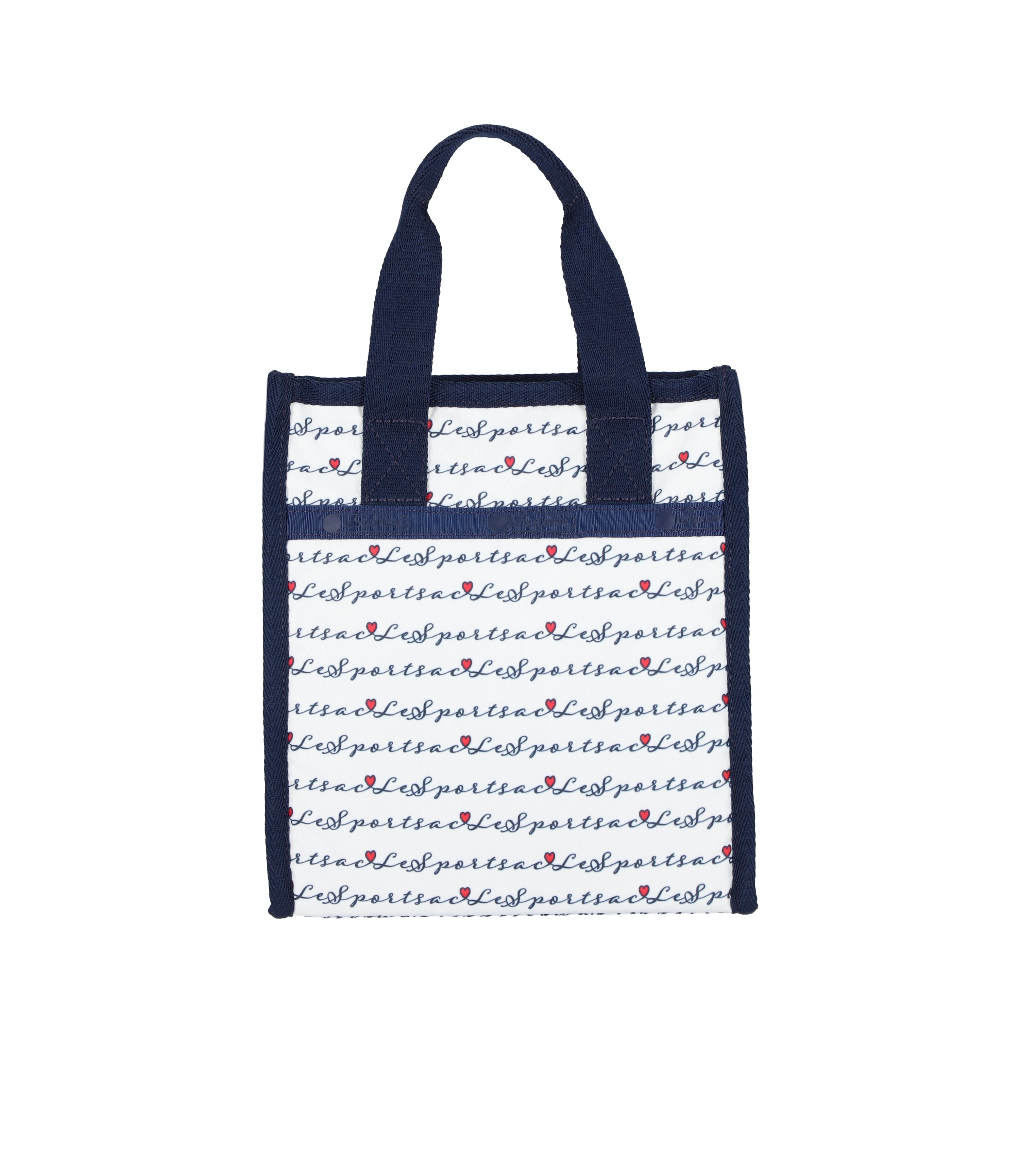 Mini North/South Tote - Marine Logo Border print – LeSportsac