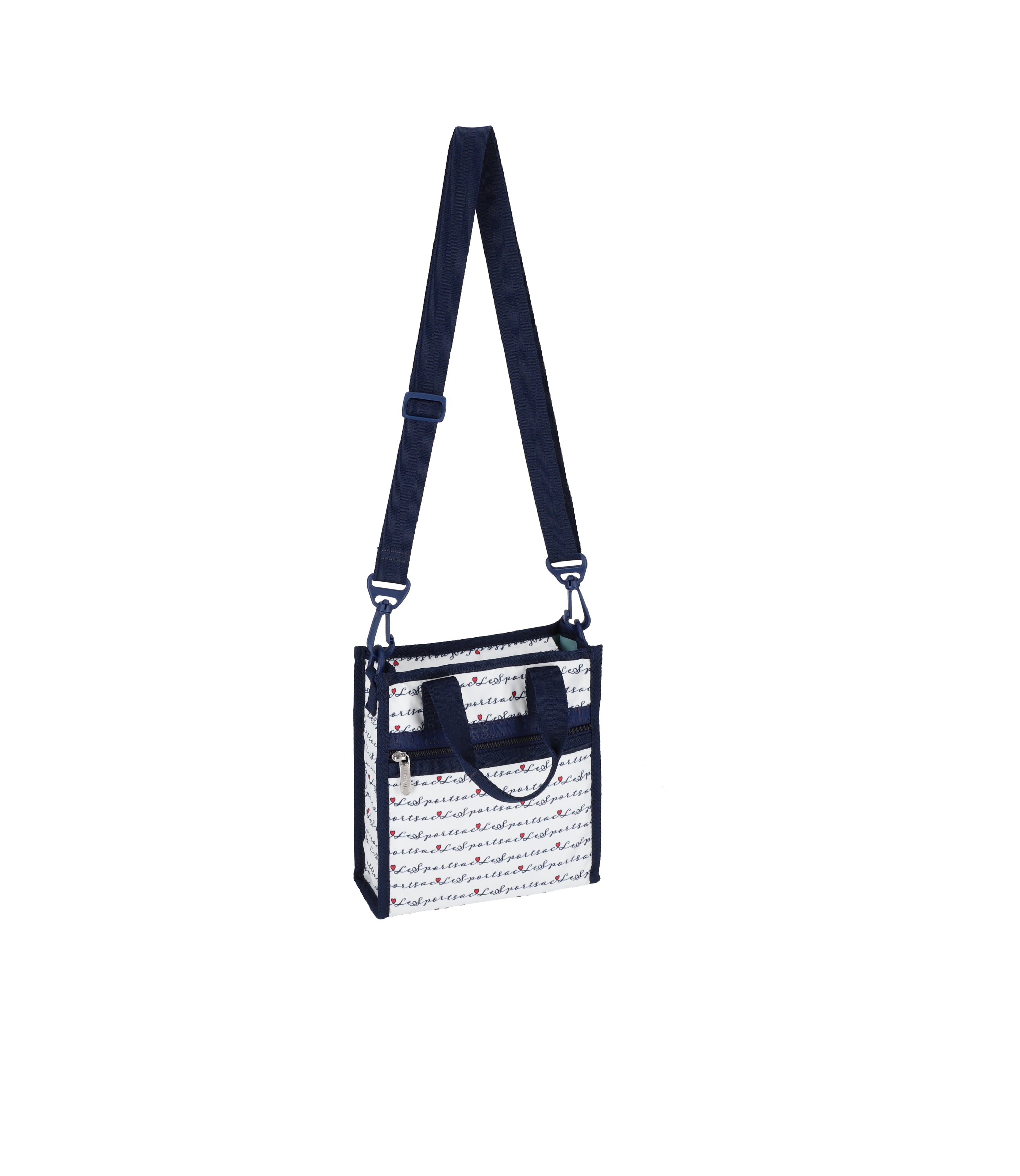 Mini North/South Tote - Marine Logo Border print – LeSportsac
