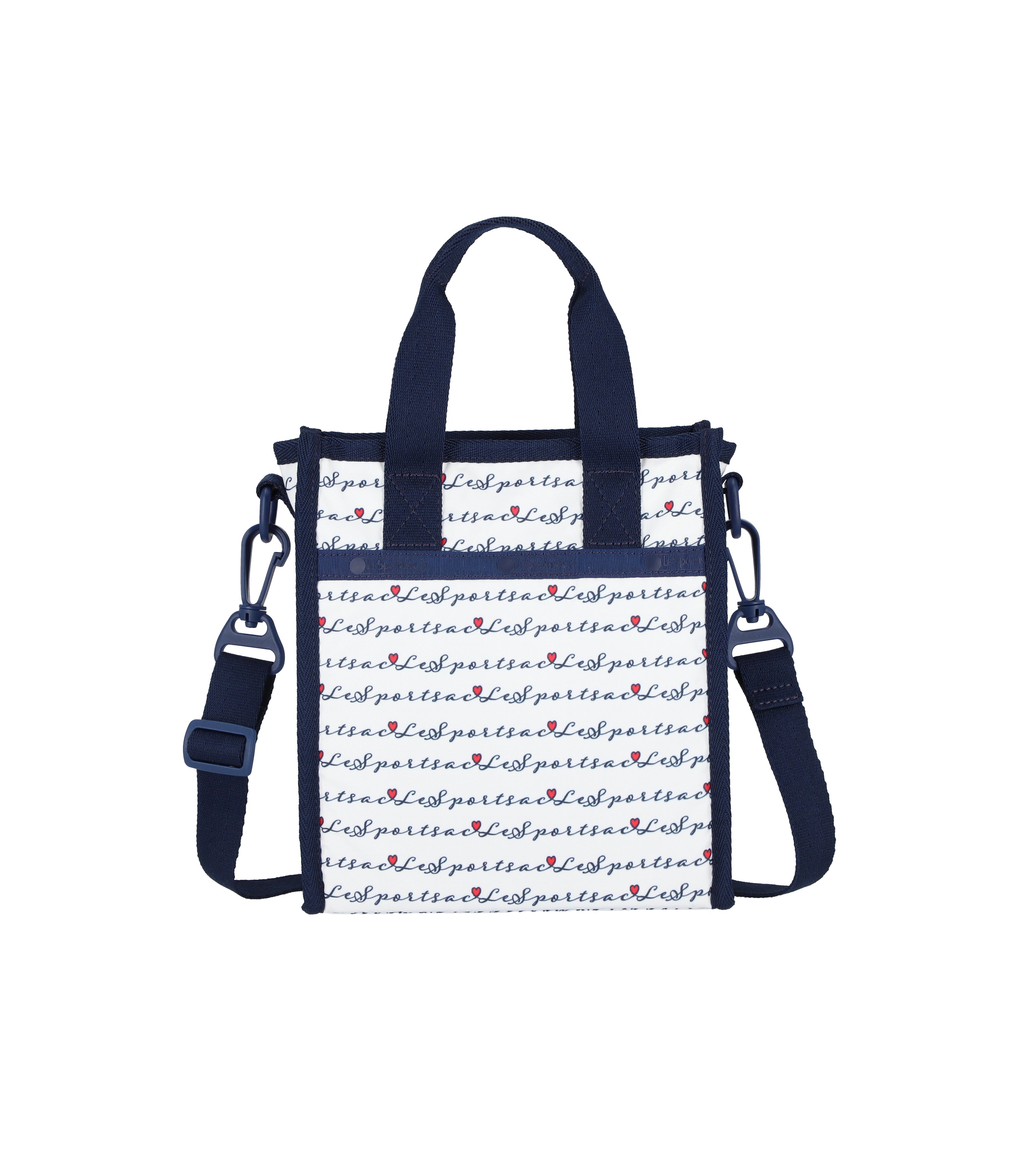 Mini North/South Tote - Marine Logo Border print – LeSportsac