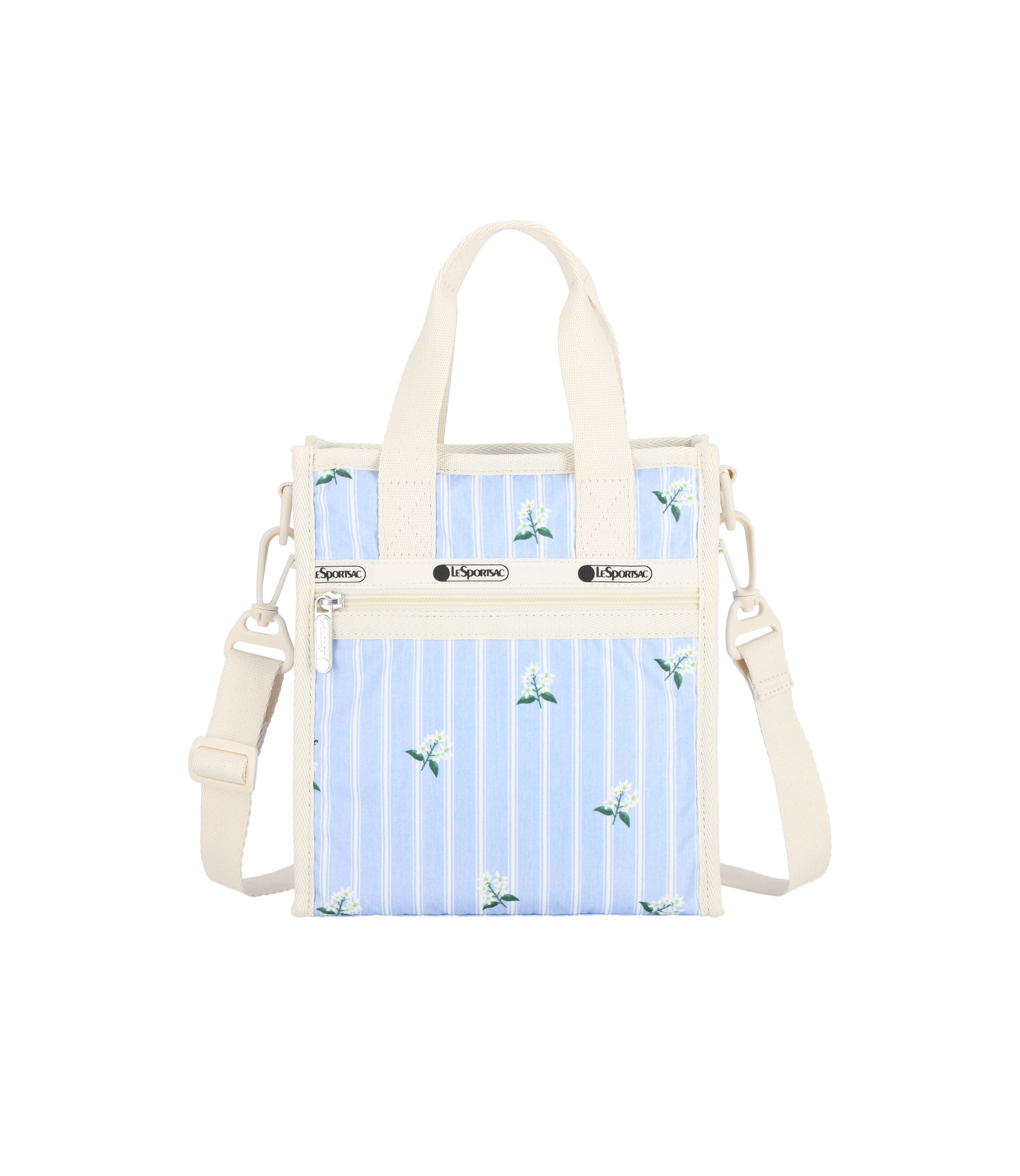 Mini North/South Tote - Jasmine Stripe print – LeSportsac