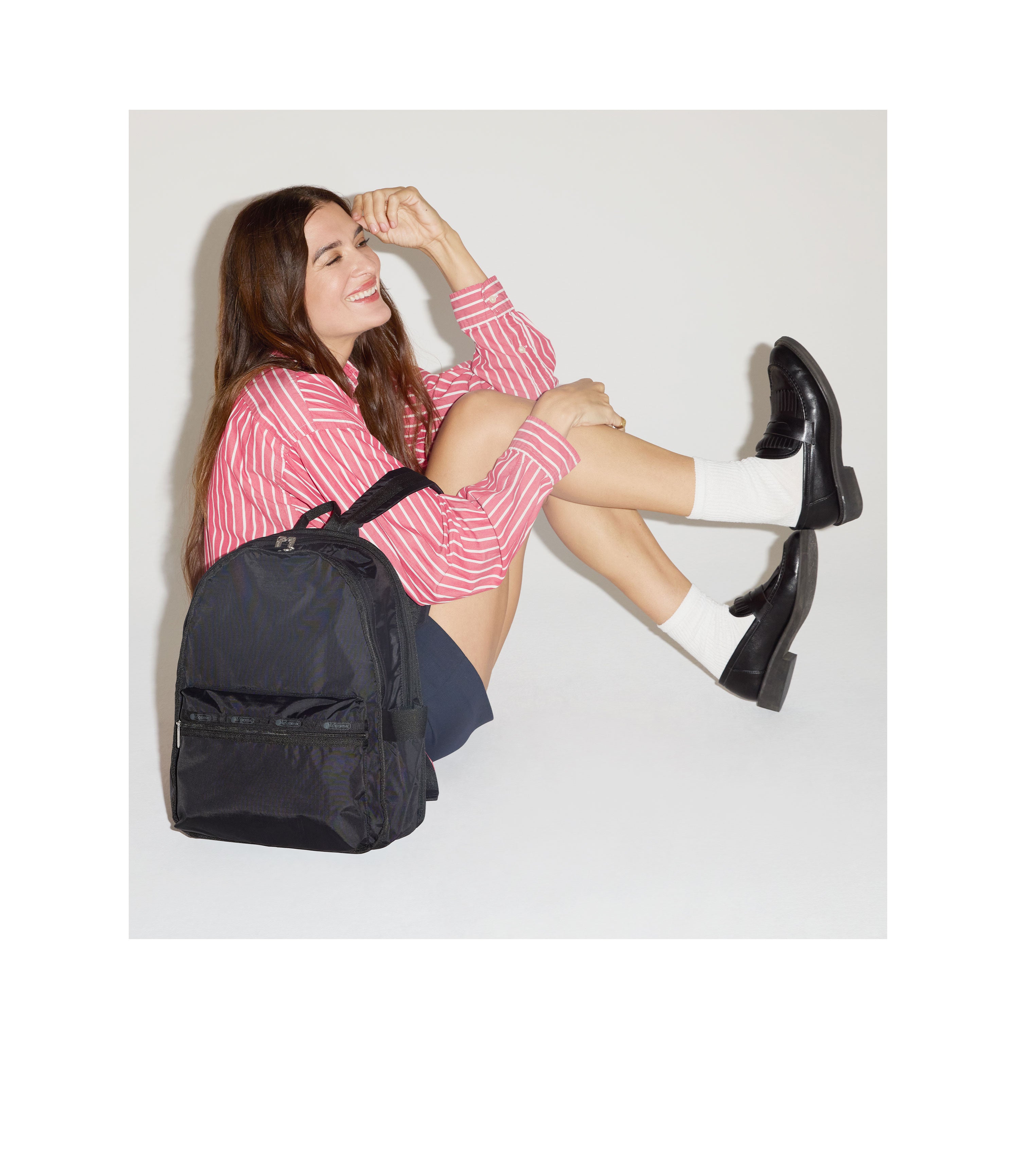 【☆yona☆】レスポートサック　ROUTE BACKPACK Solid Black Route Backpack | LeSportsac