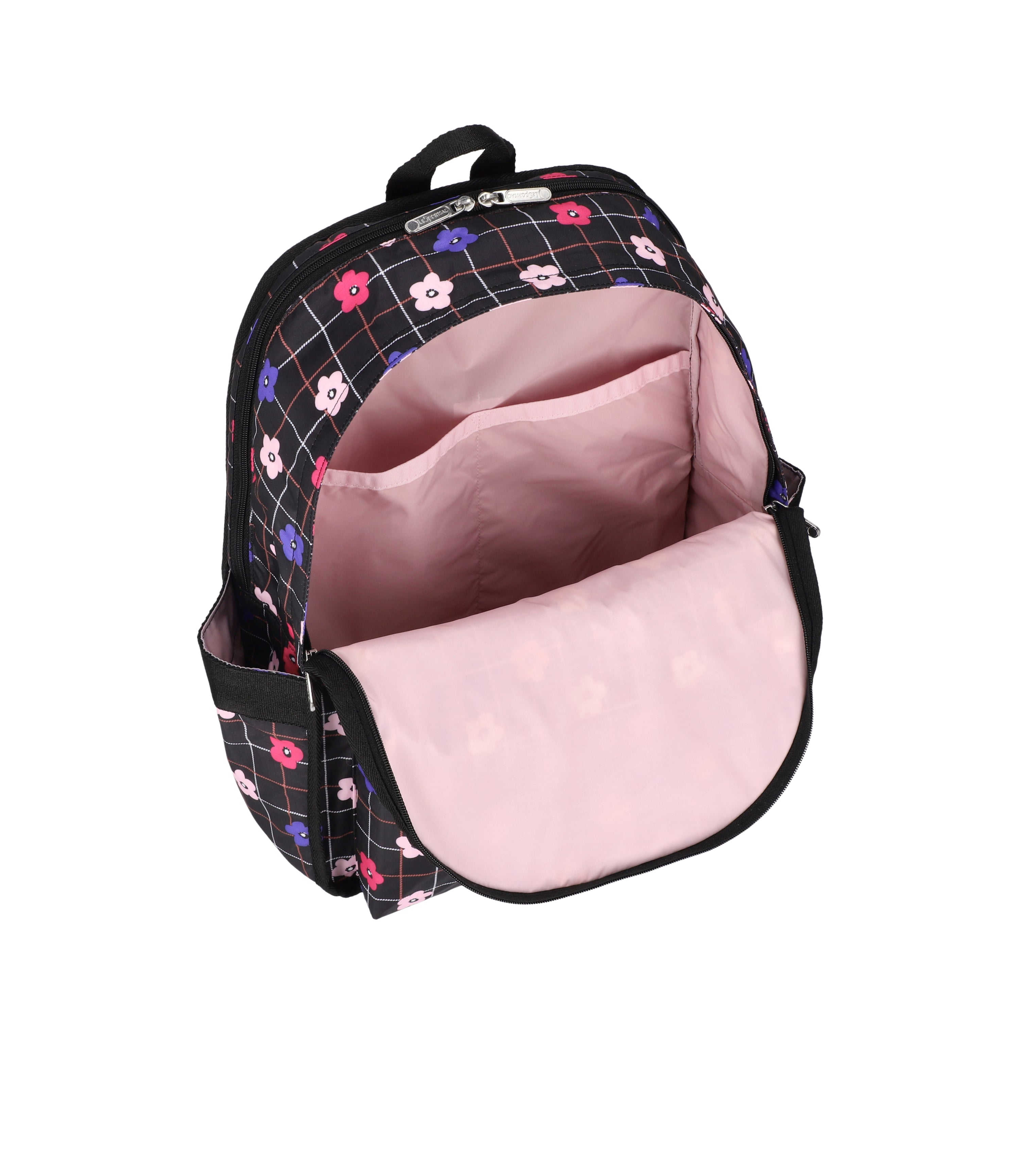 Route Backpack - Floral Plaid print – LeSportsac