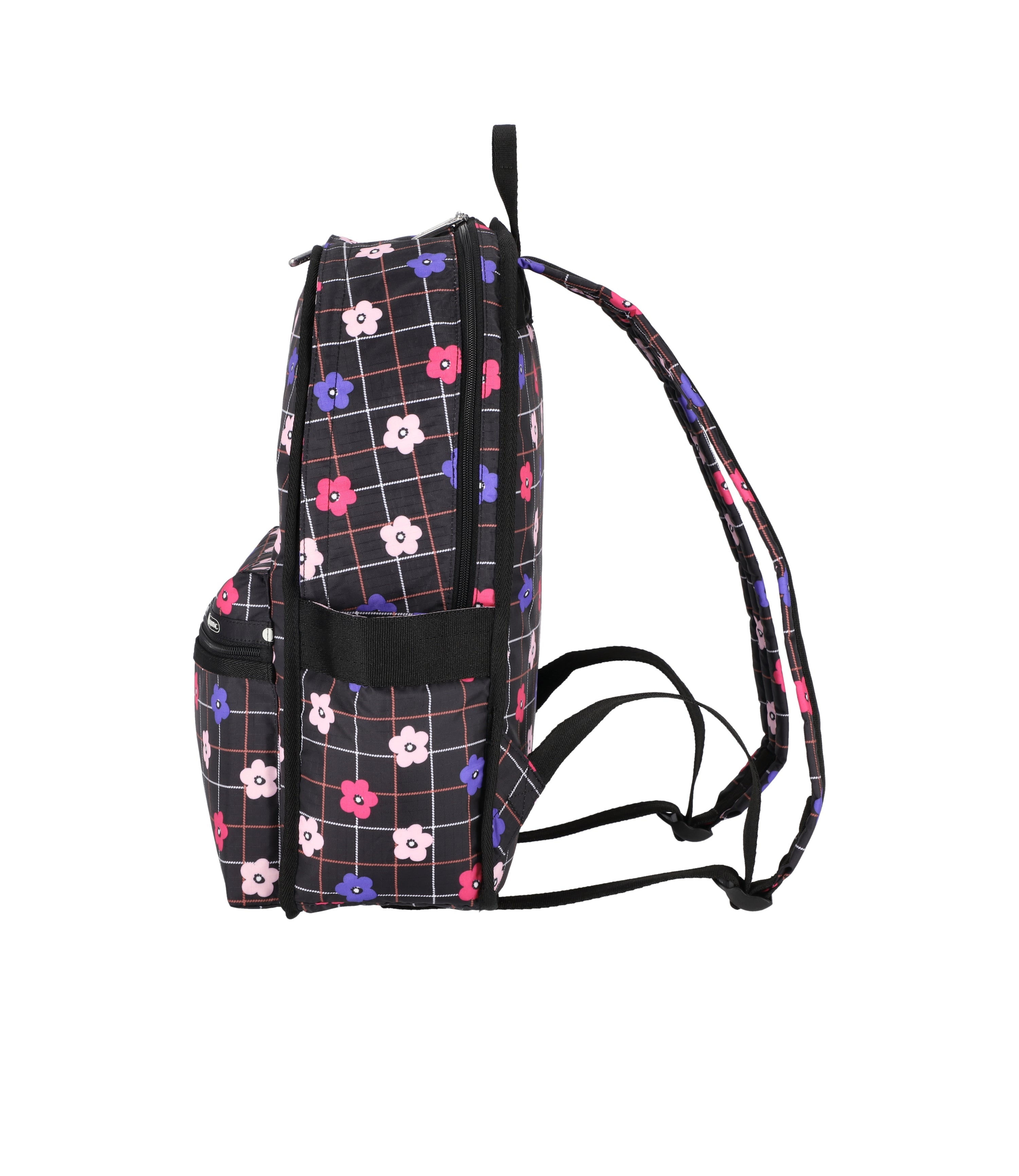 Route Backpack - Floral Plaid print – LeSportsac
