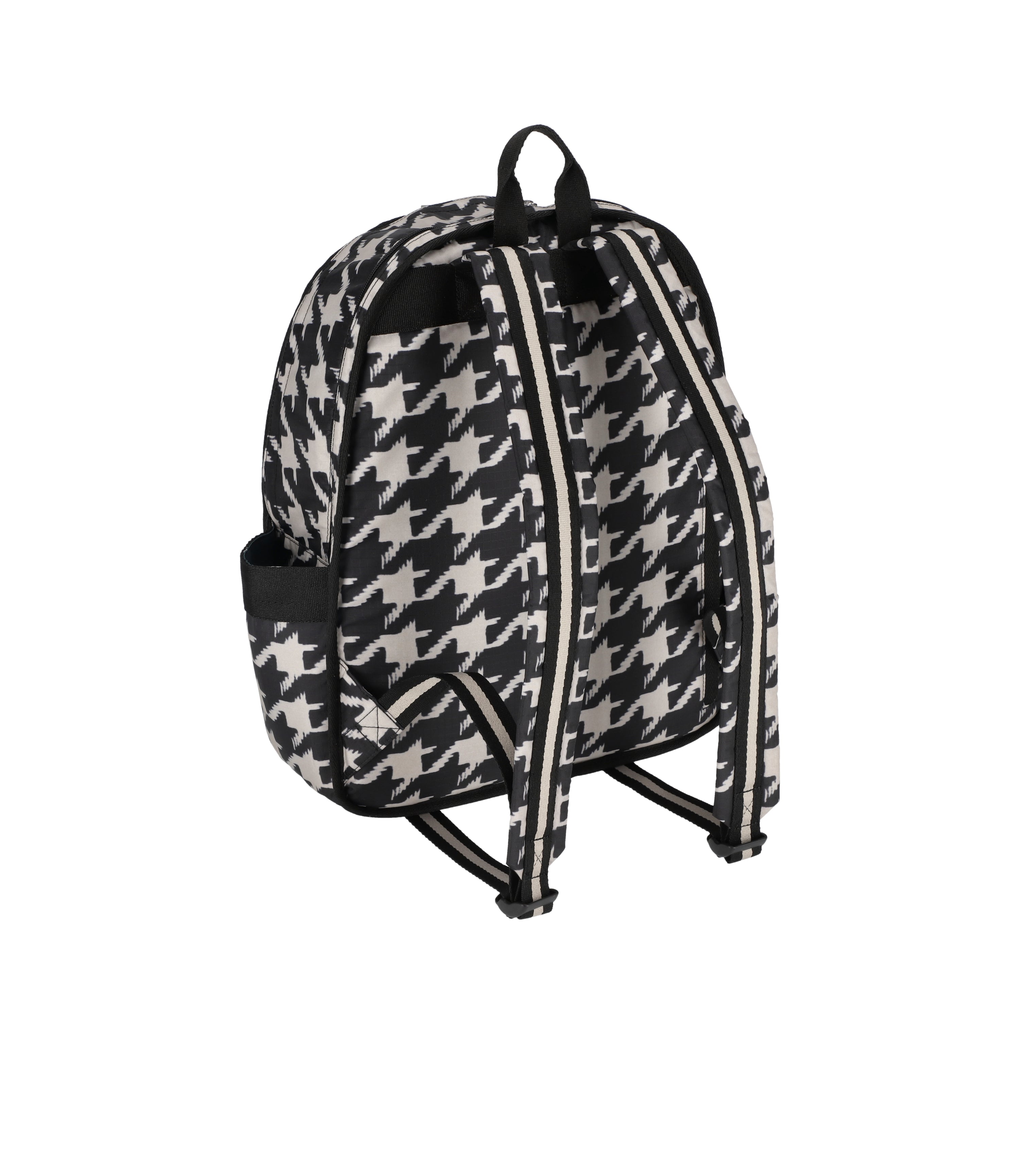 Route Backpack - Black/Beige Houndstooth print – LeSportsac