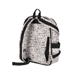 LeSportsac Striped Backpack Lesportsac | Bags | Lesportsac Vibrant Pink And Navy Striped  main image 4
