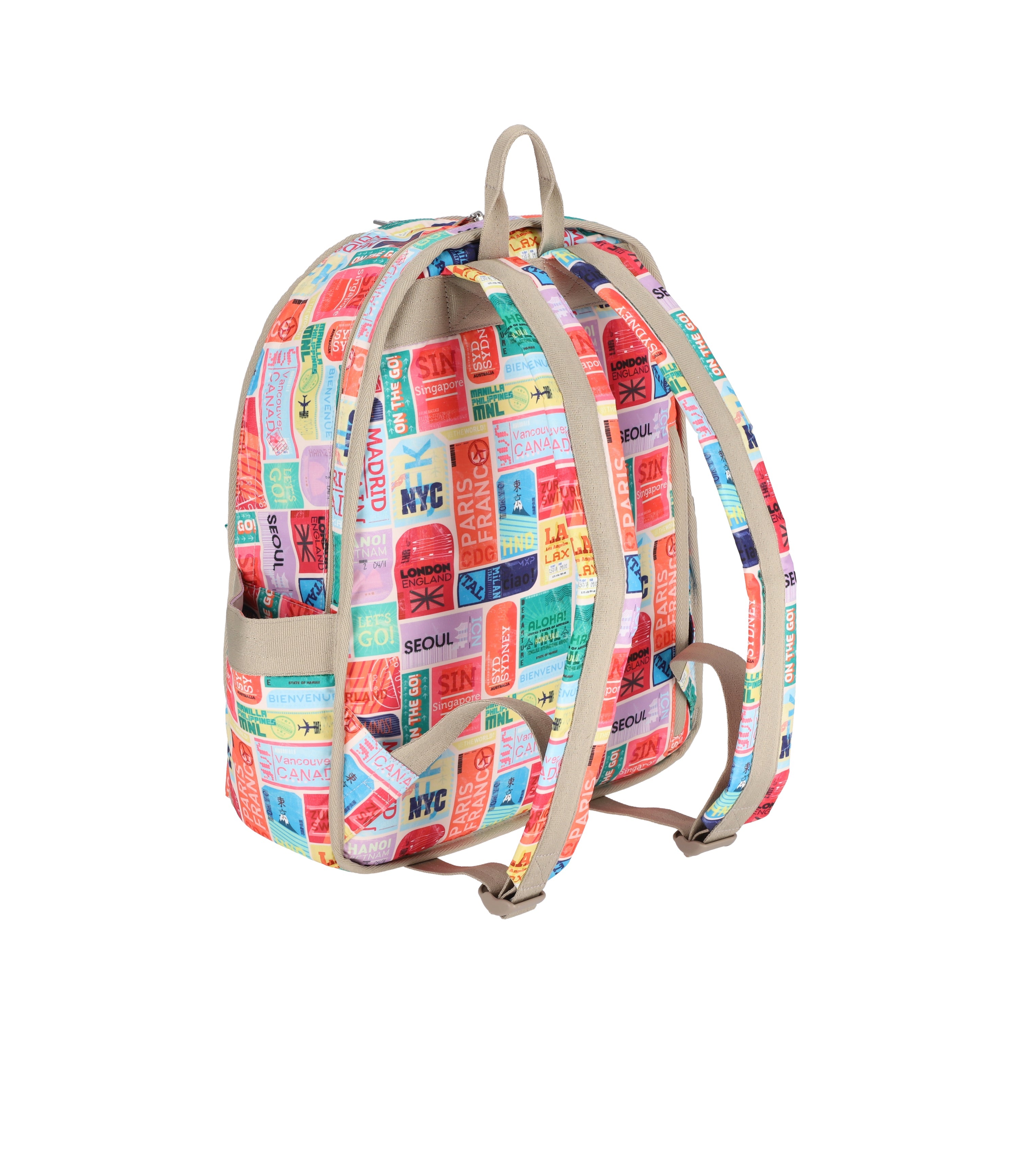 Route Backpack - Travel Tags print – LeSportsac