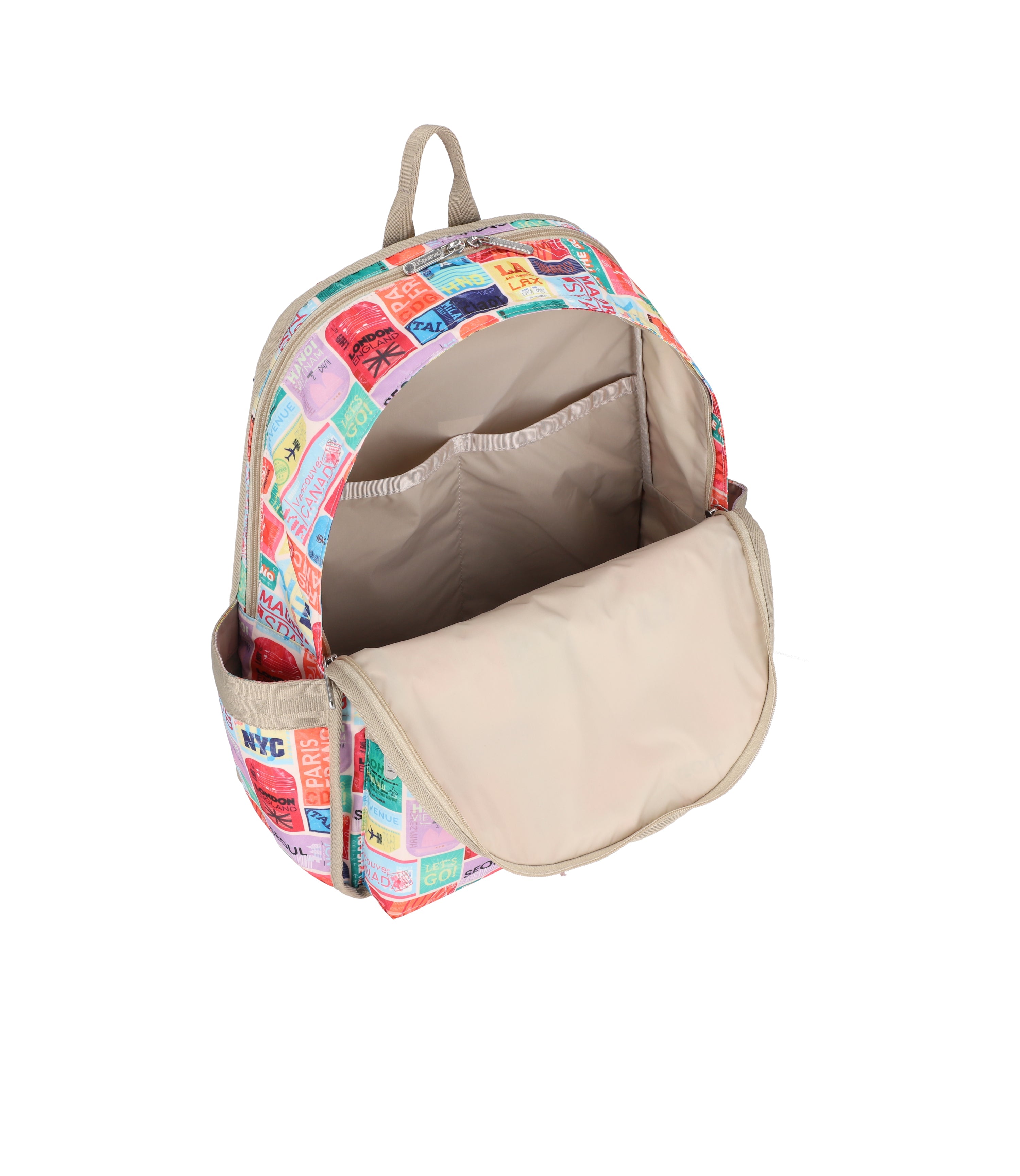 Route Backpack - Travel Tags print – LeSportsac