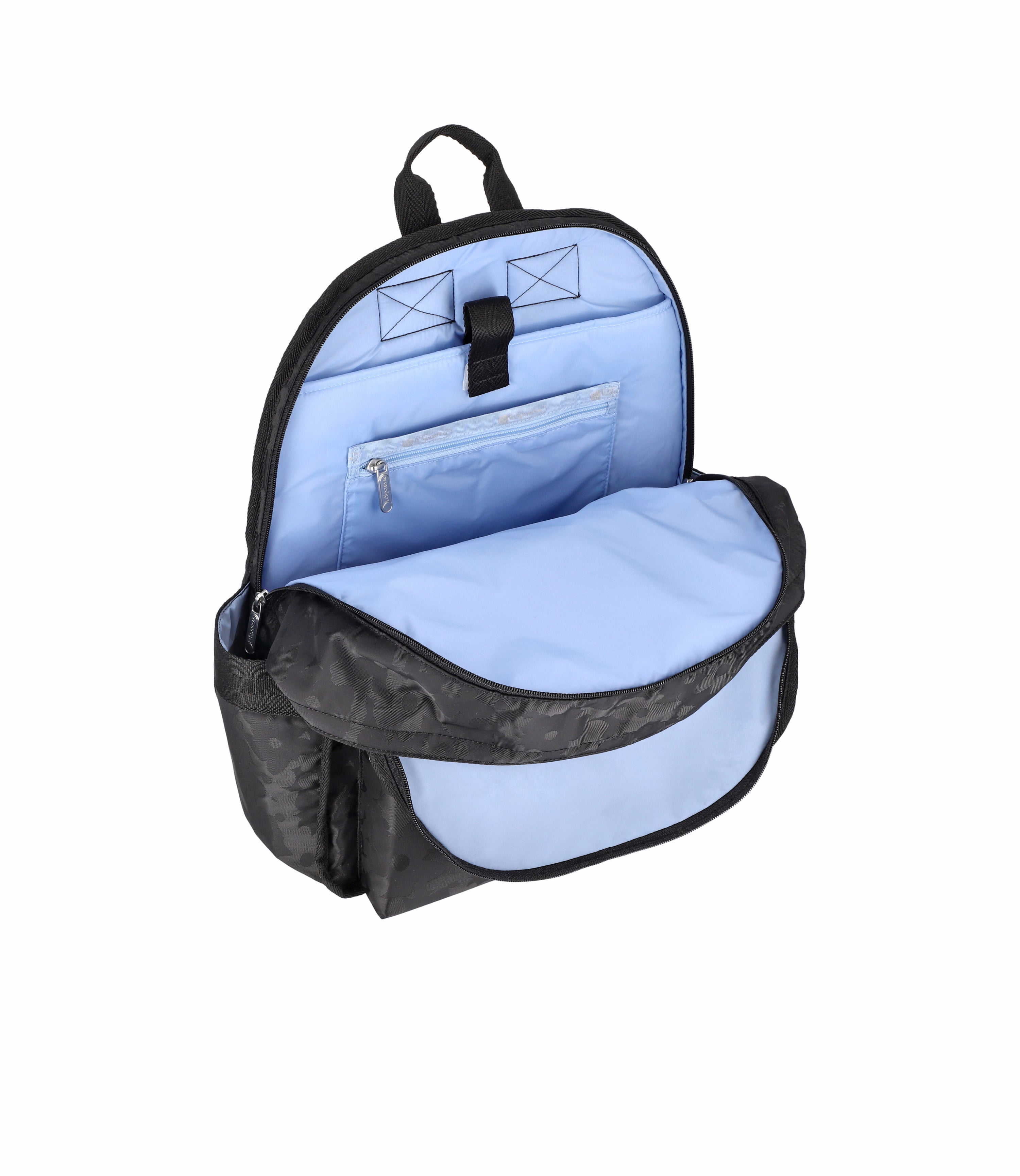Route Backpack - Black Floral Jacquard – LeSportsac display picture 2