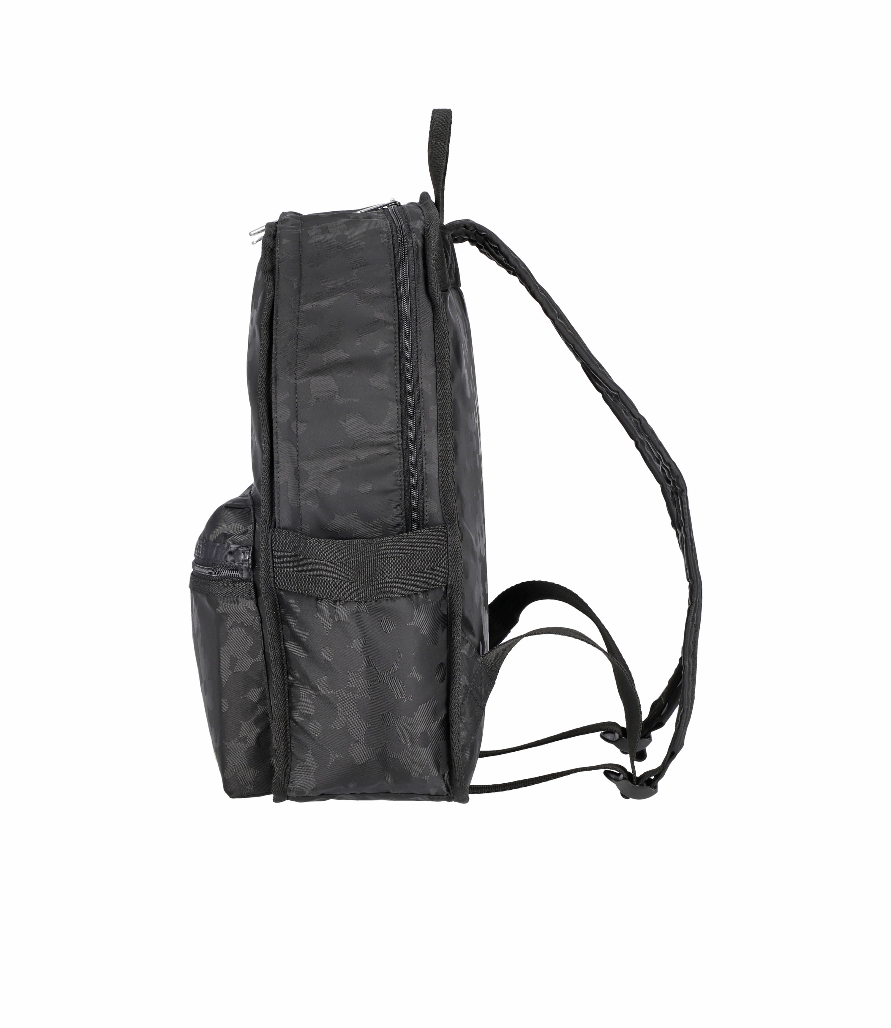 Lesportsac Route Small Backpack in Bright Floral Print Route Backpack - Black Floral Jacquard – LeSportsac main image 2