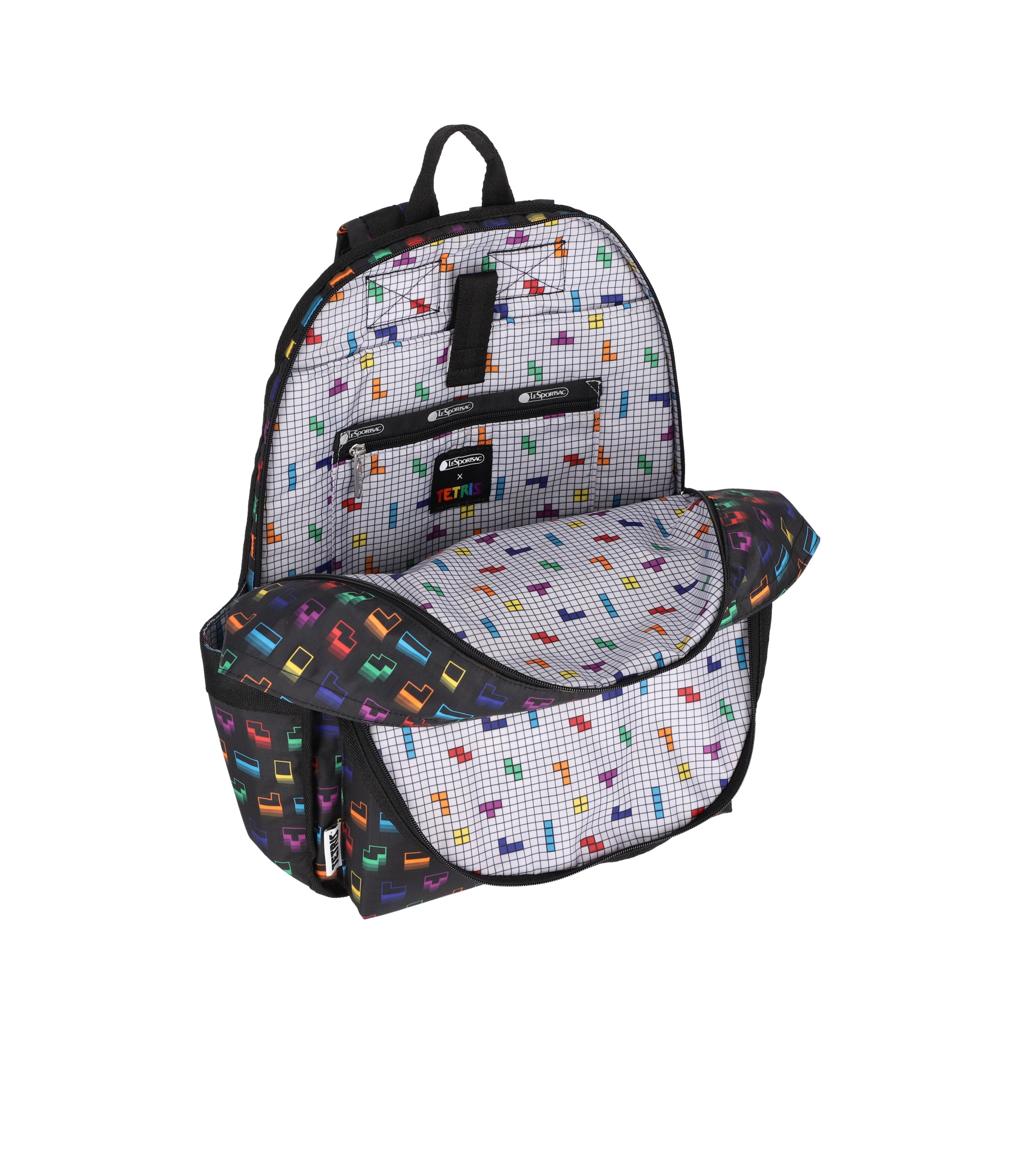 【THEAIRTOWN】eco frill backback Route Backpack - Tetris™ Falling Blocks – LeSportsac