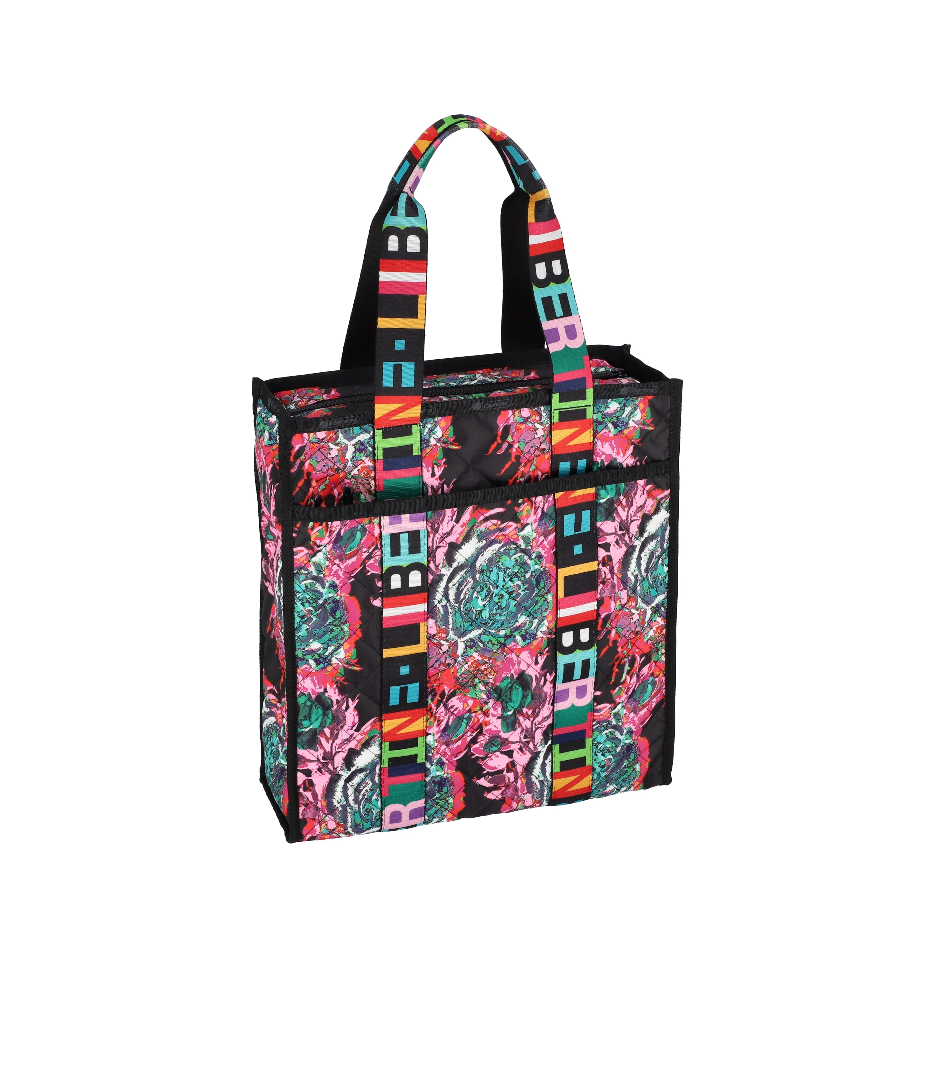 Large Web Book Tote - LeSportsac x Libertine Pink Flower