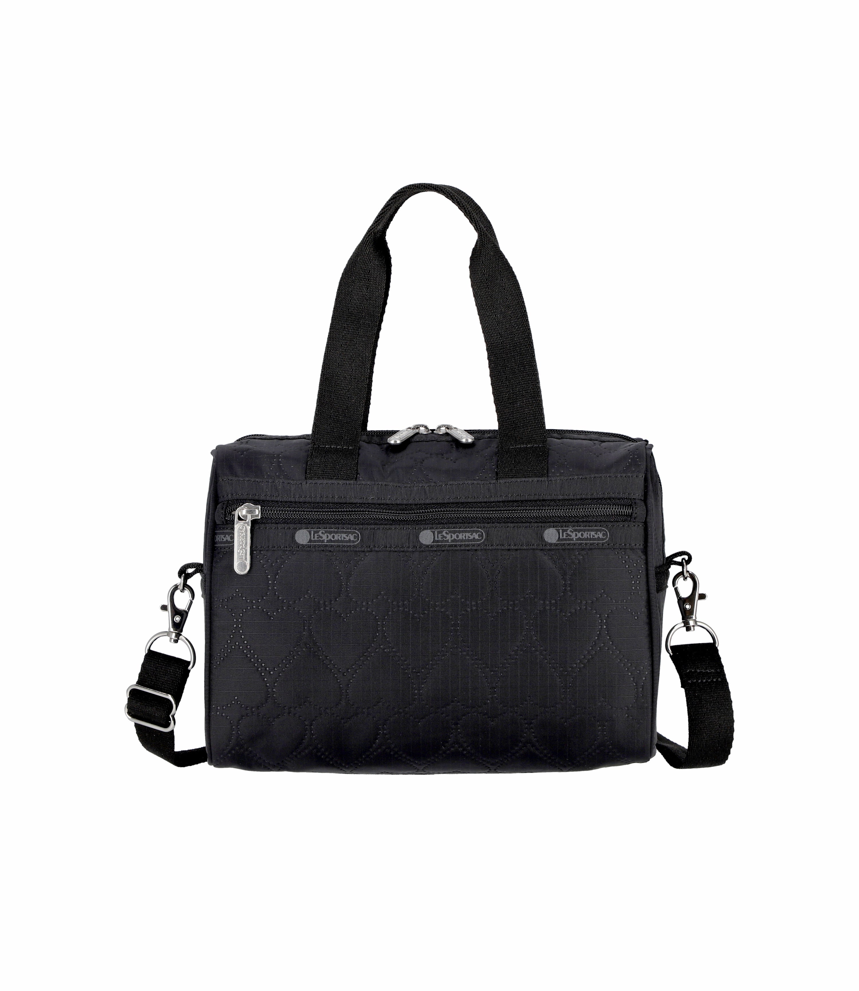 Everyday Small Satchel - Black Heart Deboss – LeSportsac