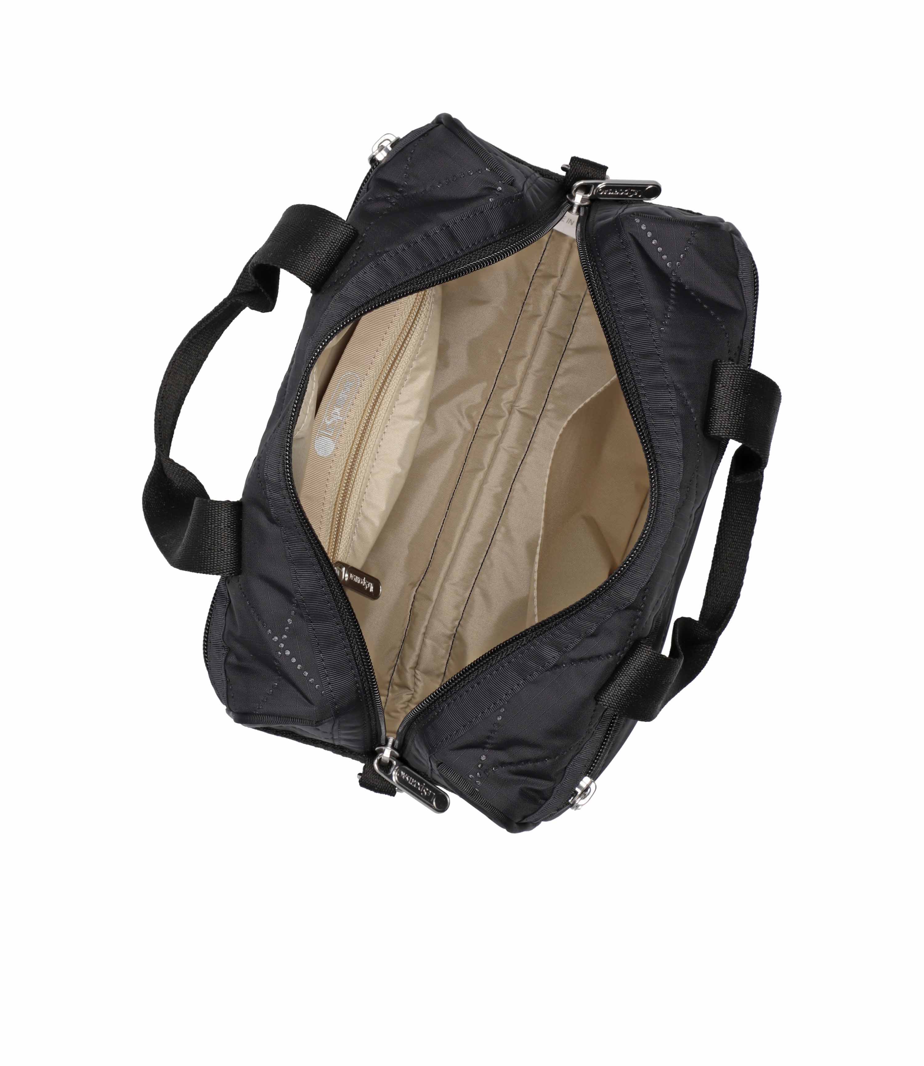Everyday Small Satchel - Black Cross Deboss – LeSportsac