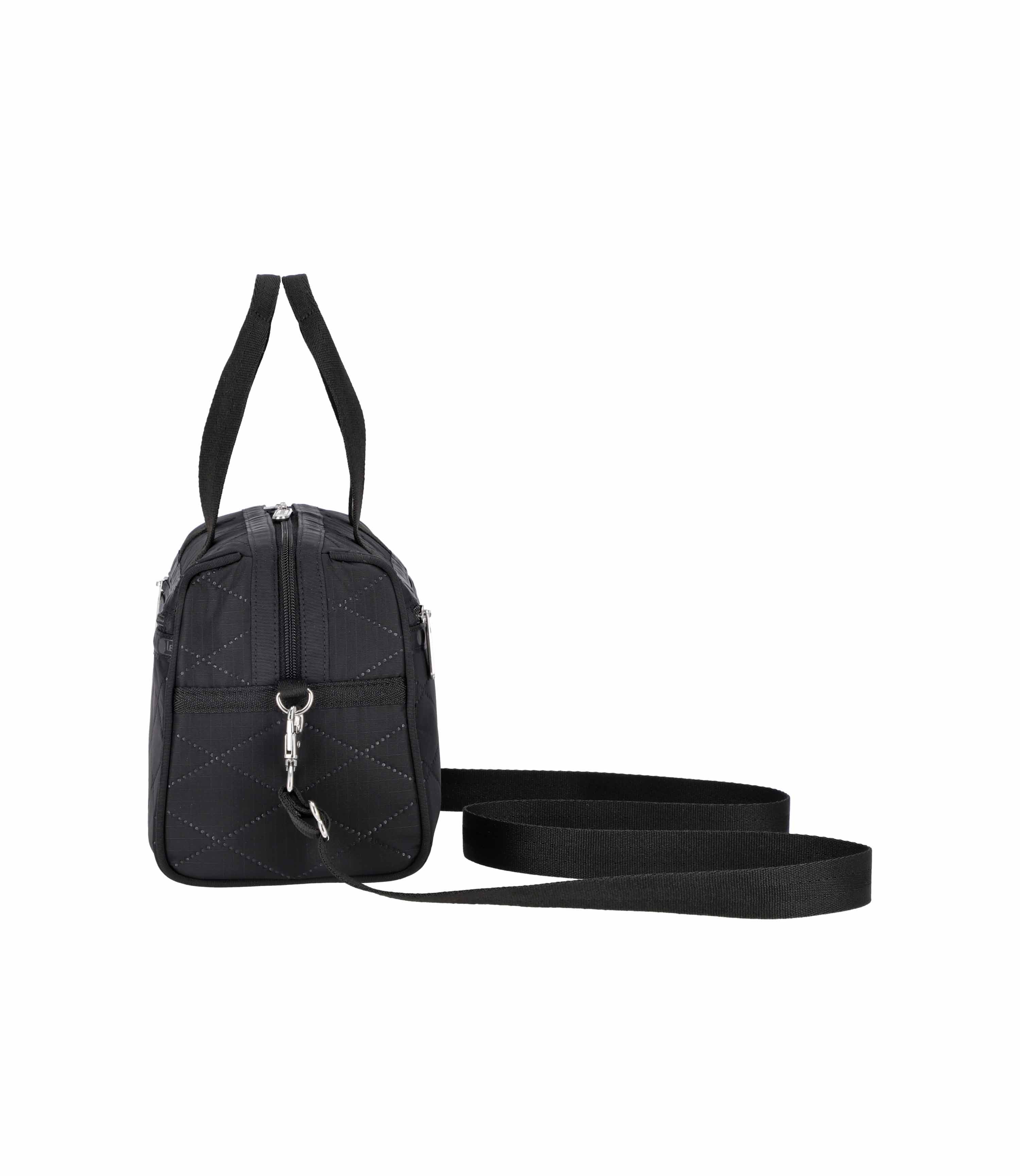Everyday Small Satchel - Black Cross Deboss – LeSportsac