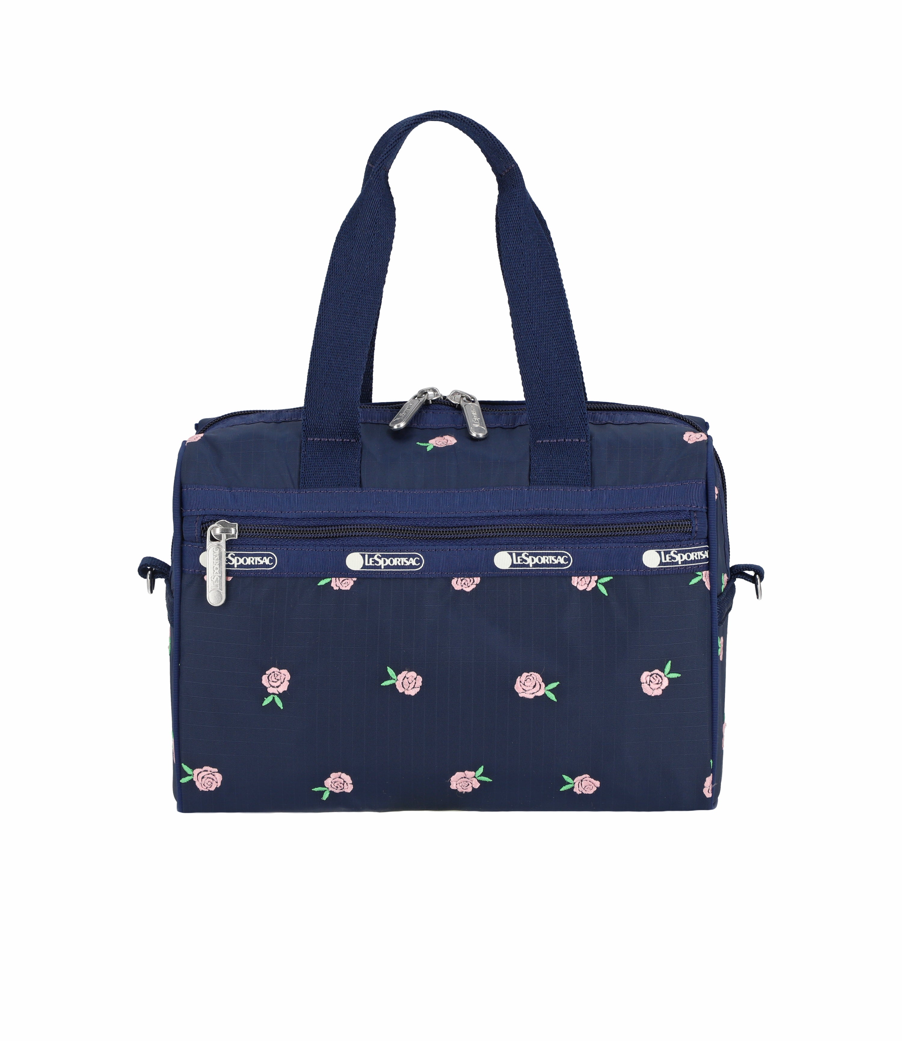 Everyday Small Satchel - Pink Roses Embroidery – LeSportsac