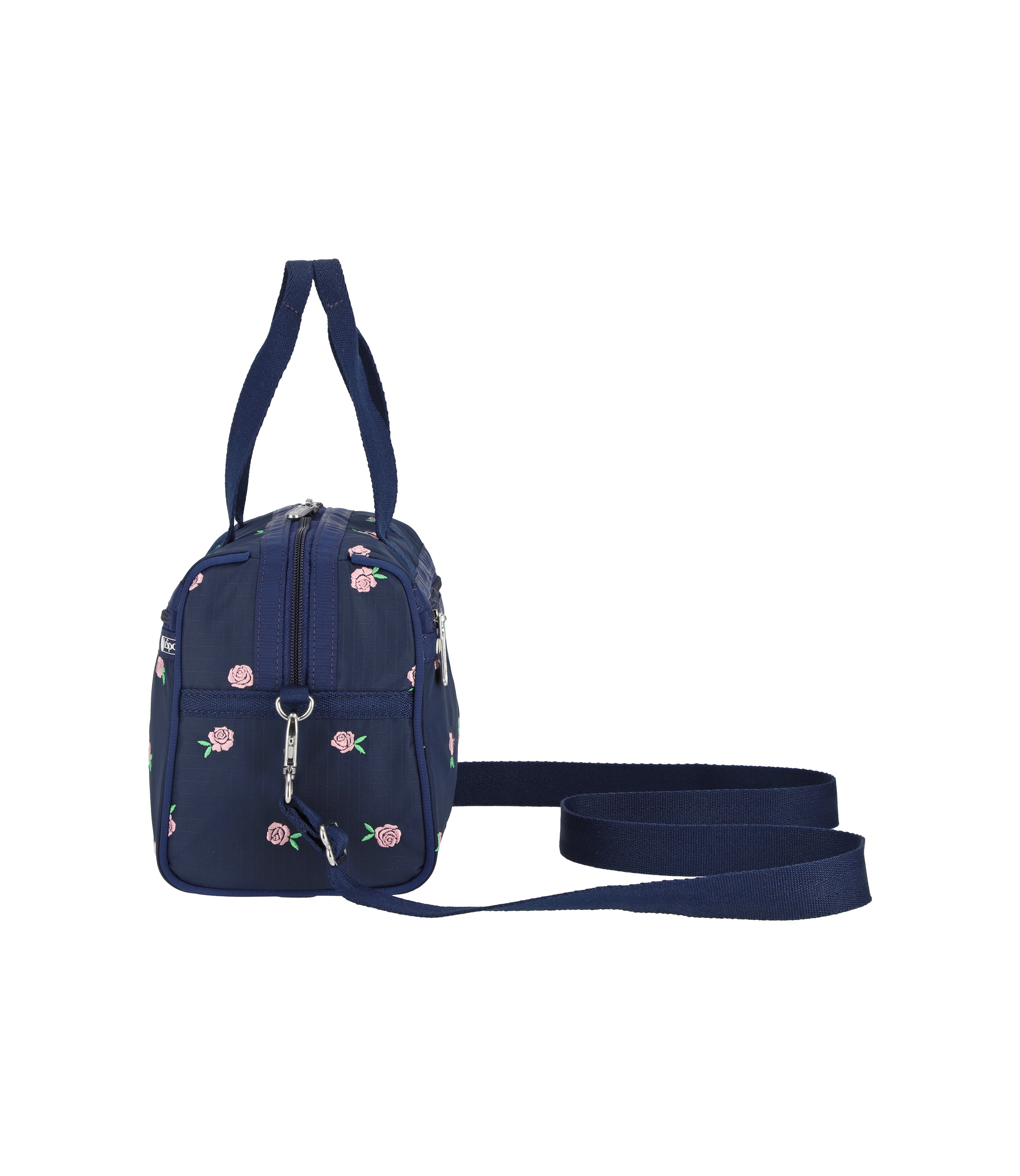 Everyday Small Satchel - Pink Roses Embroidery – LeSportsac