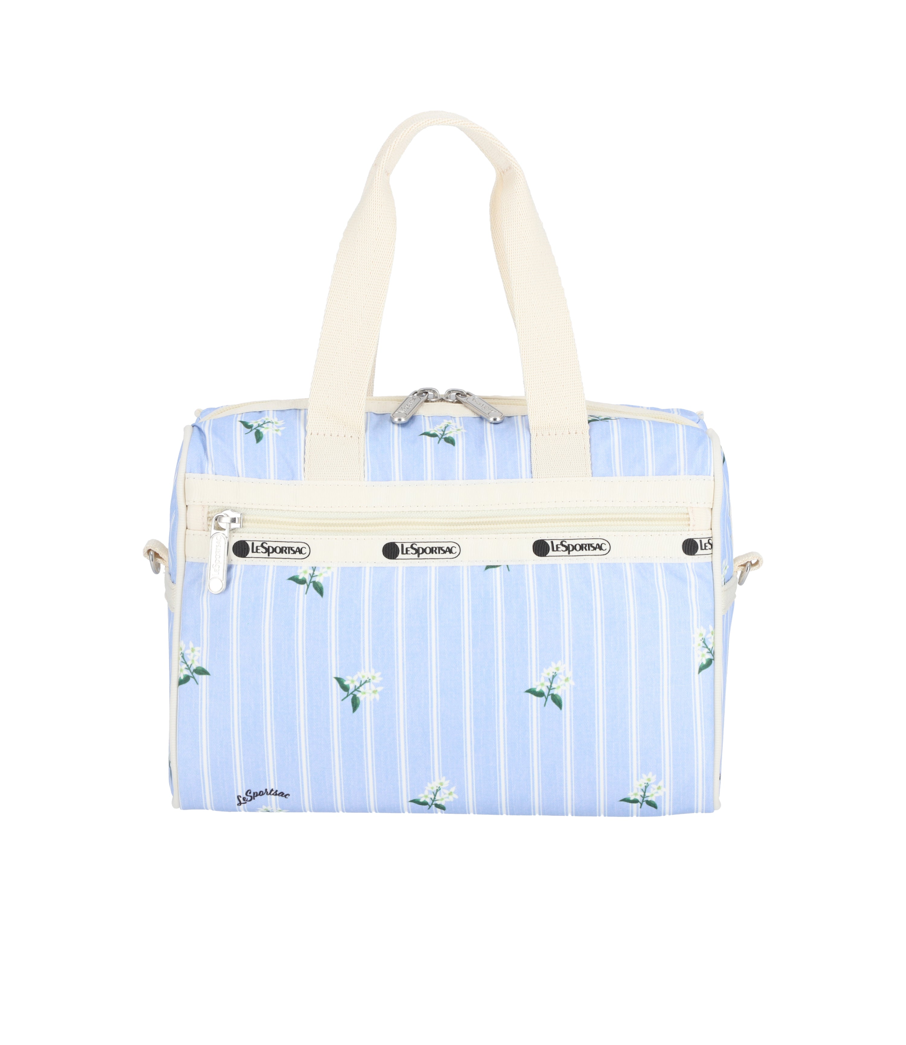 バッグ HappySuke Everyday Small Satchel - Jasmine Stripe print – LeSportsac