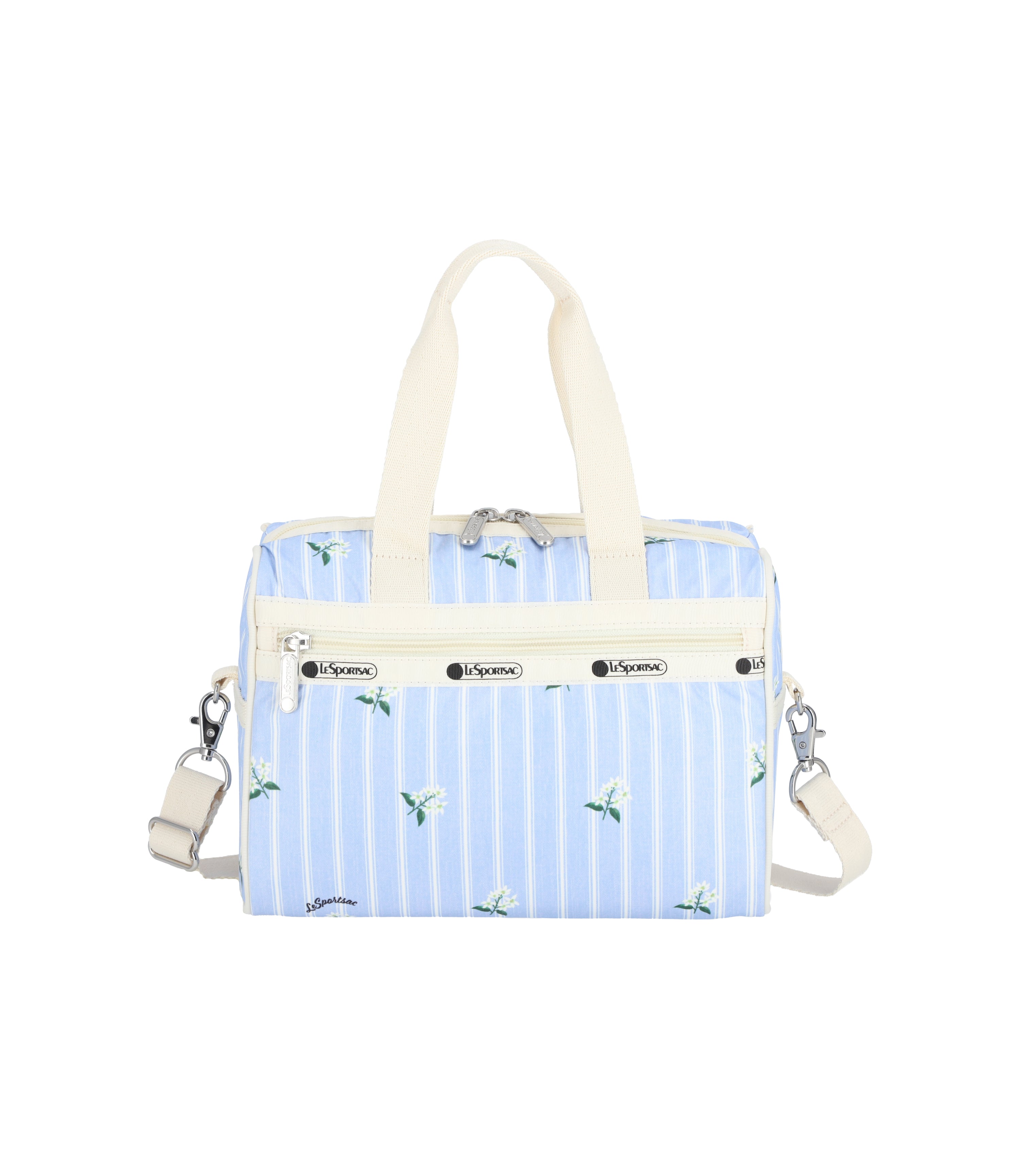 Everyday Small Satchel - Jasmine Stripe print – LeSportsac