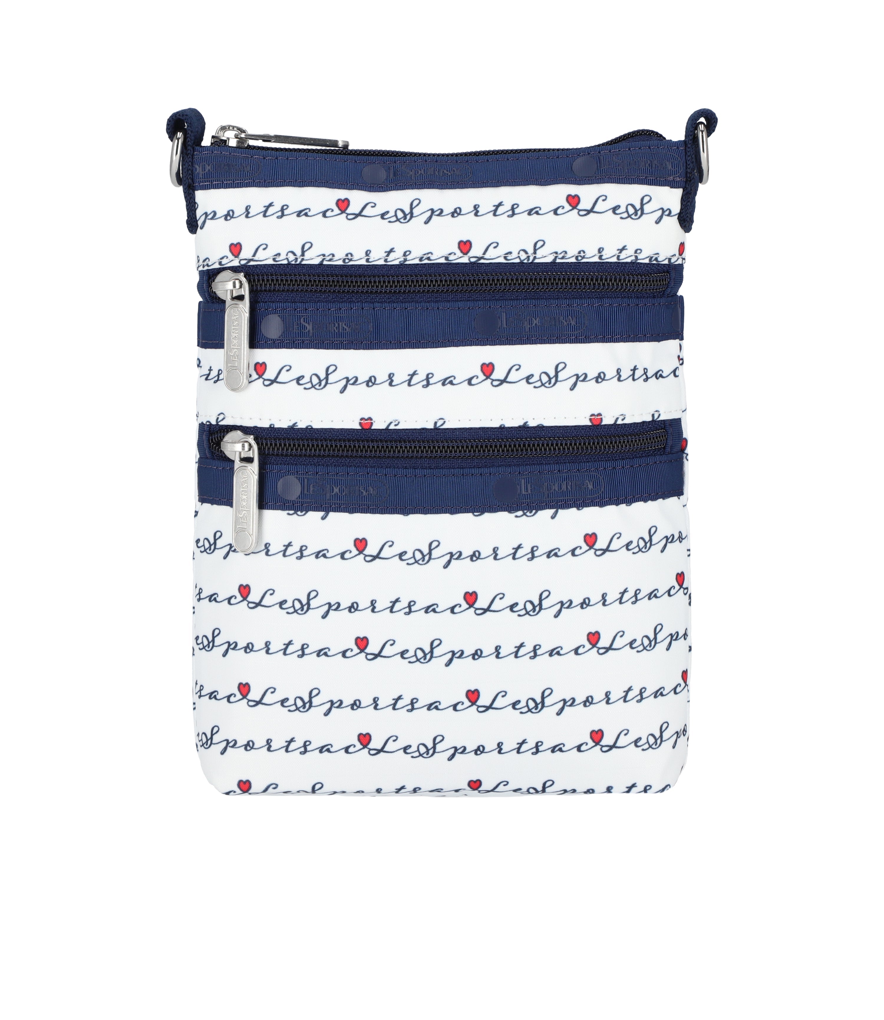 3-Zip Crossbody - Marine Logo Border print – LeSportsac