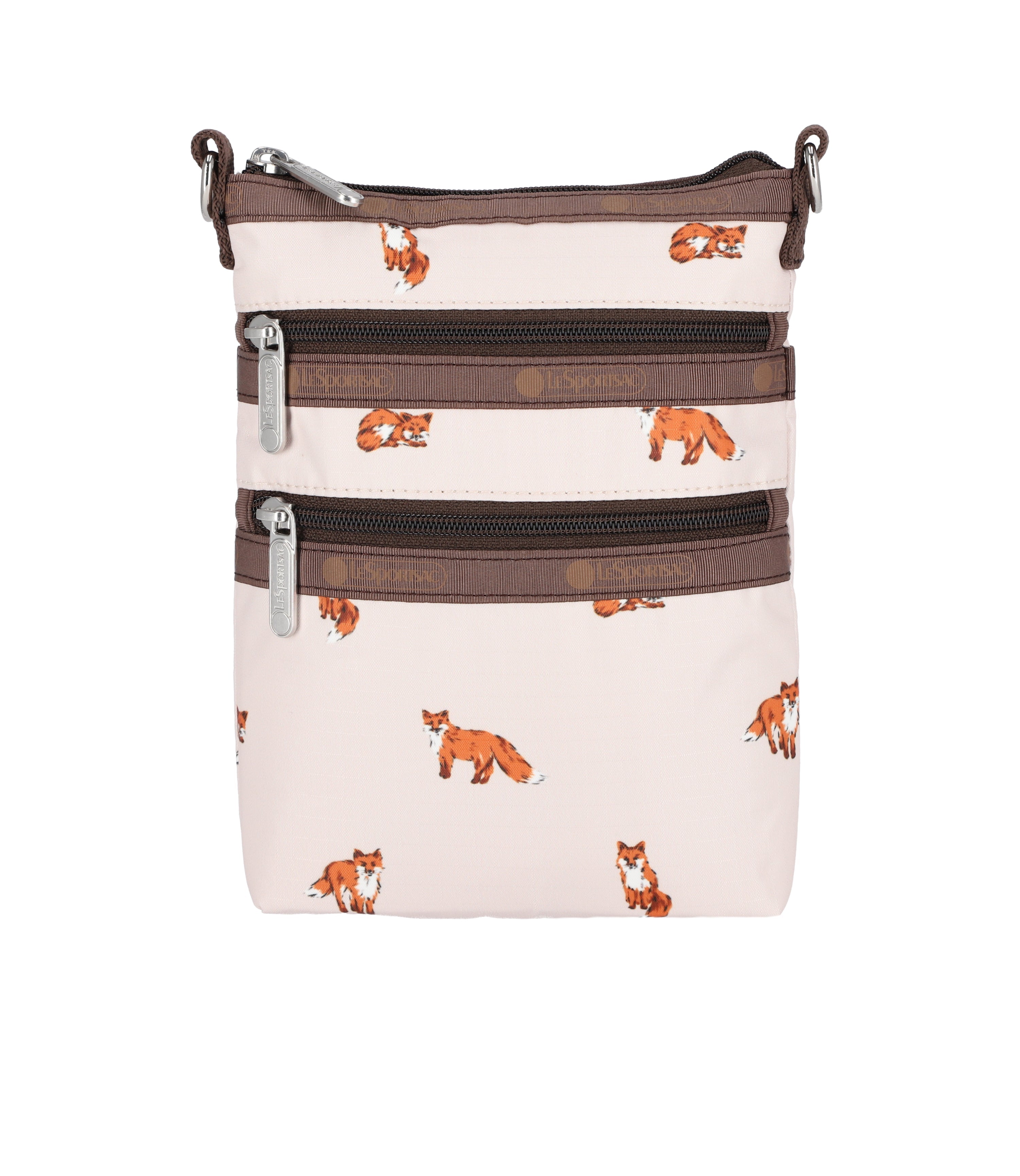 3-Zip Crossbody - Dashing Foxes print – LeSportsac