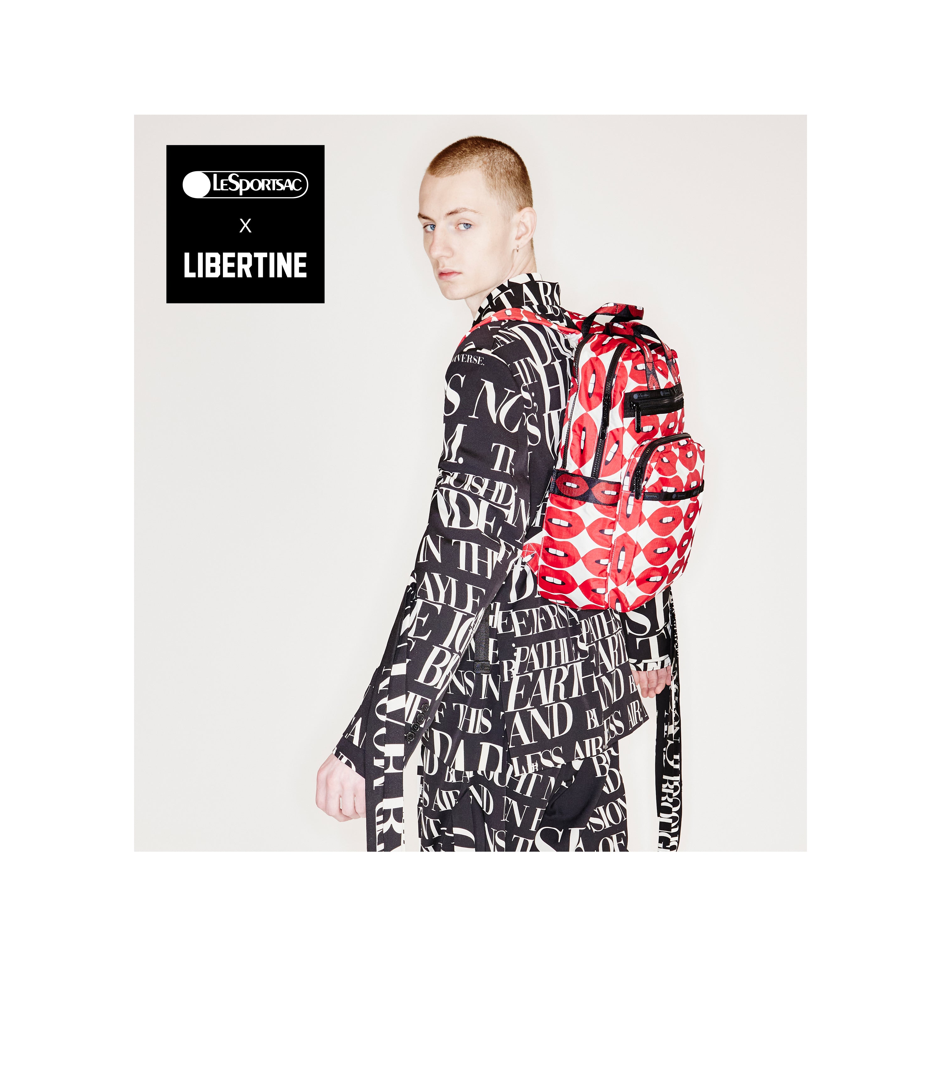 Ryan Backpack - LeSportsac x Libertine Lips Ryan Backpack