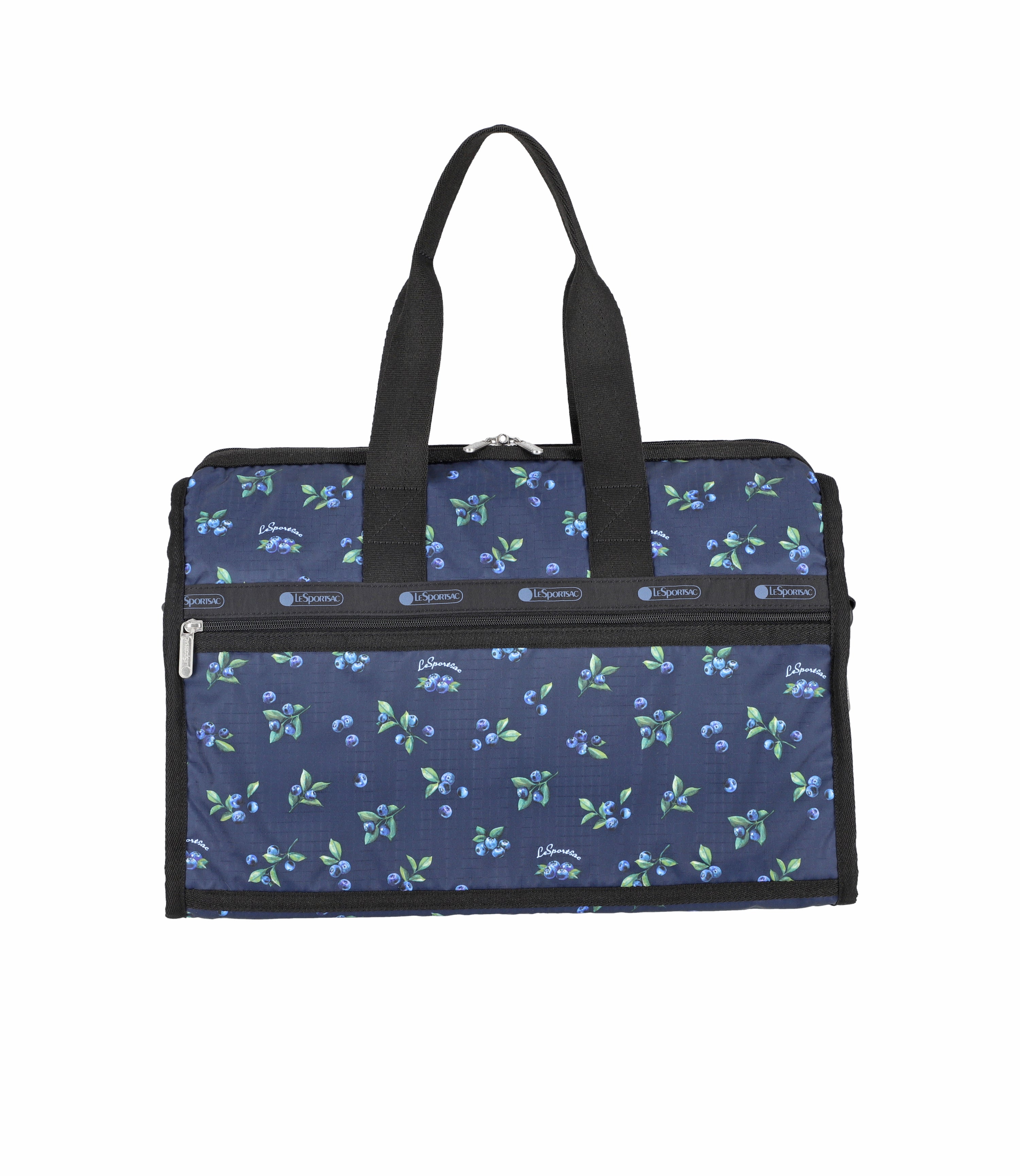 Deluxe Medium Weekender - Very Berry Blue print – LeSportsac