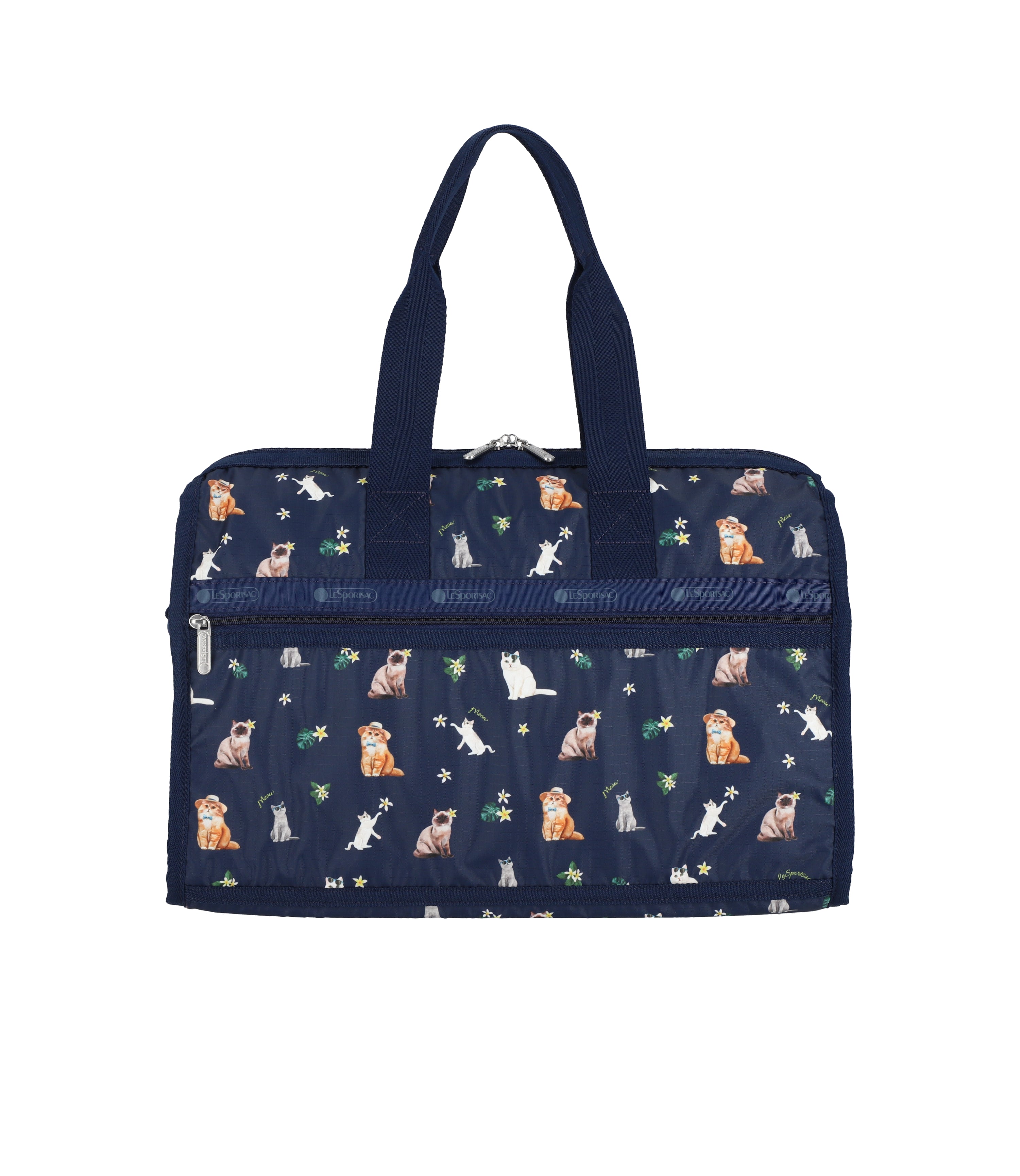 Deluxe Medium Weekender - Tropical Meow Cat print – LeSportsac