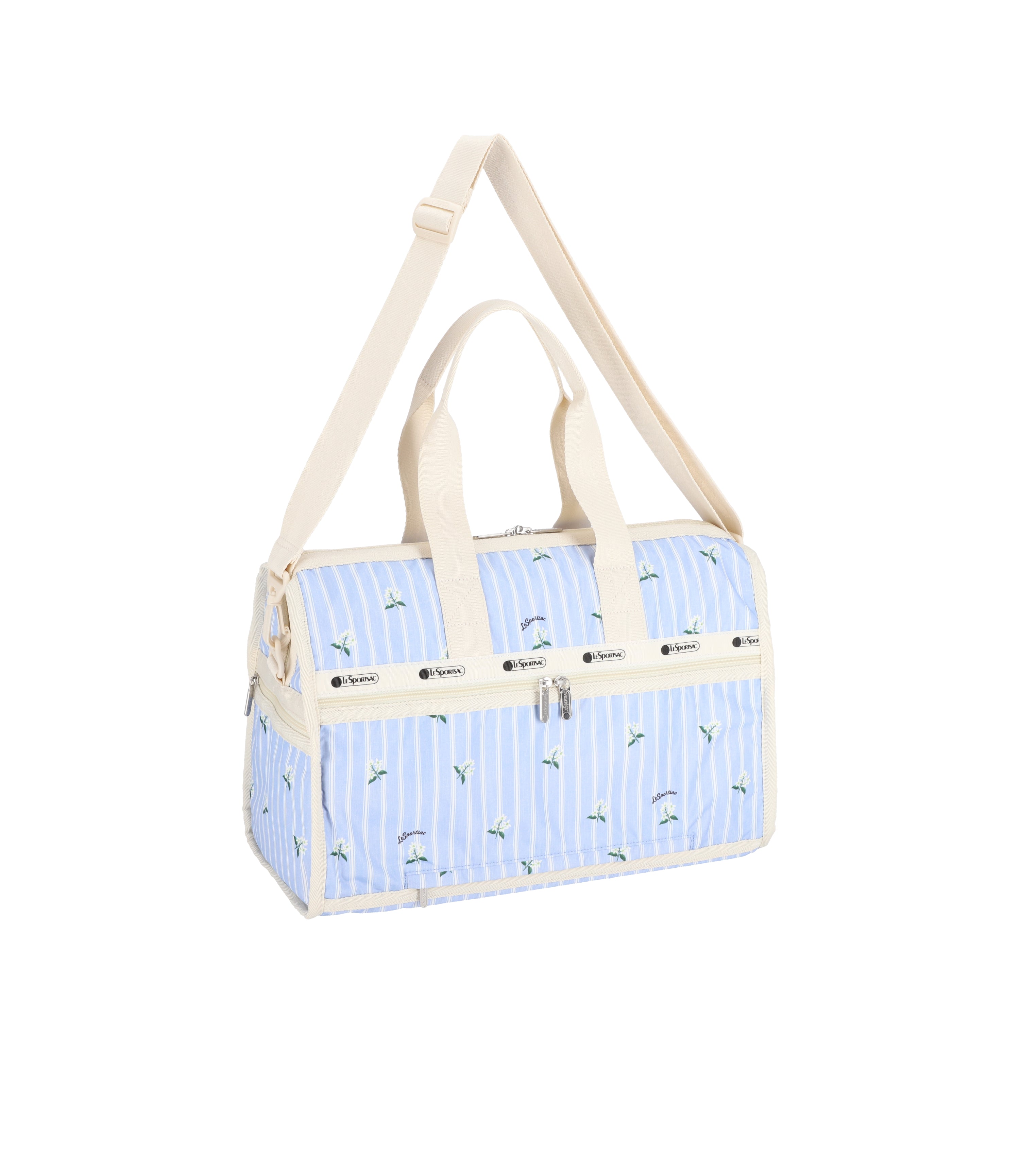 Deluxe Medium Weekender - Jasmine Stripe print – LeSportsac