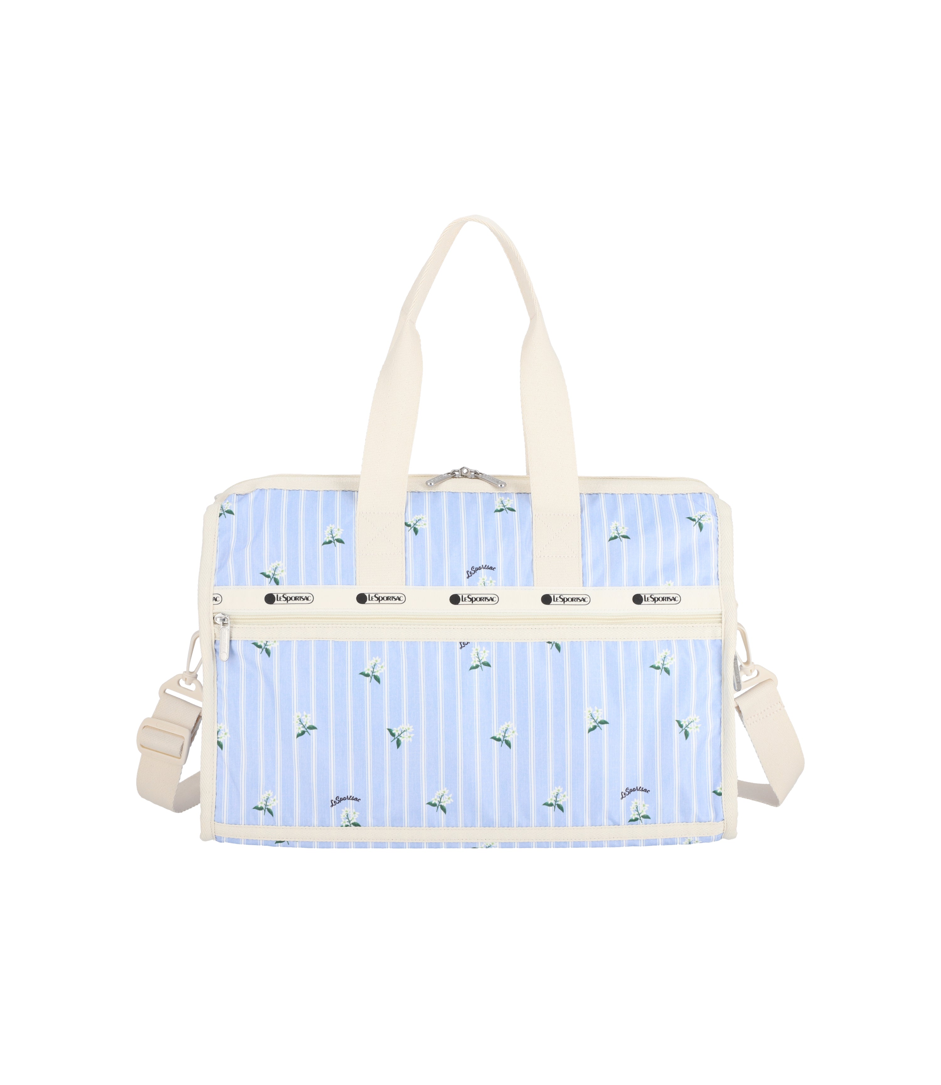 Deluxe Medium Weekender - Jasmine Stripe print – LeSportsac