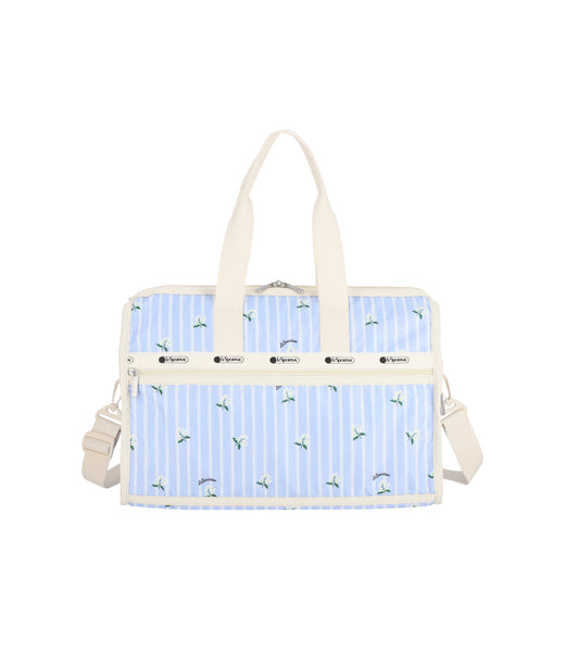 Deluxe Medium Weekender - Jasmine Stripe print – LeSportsac
