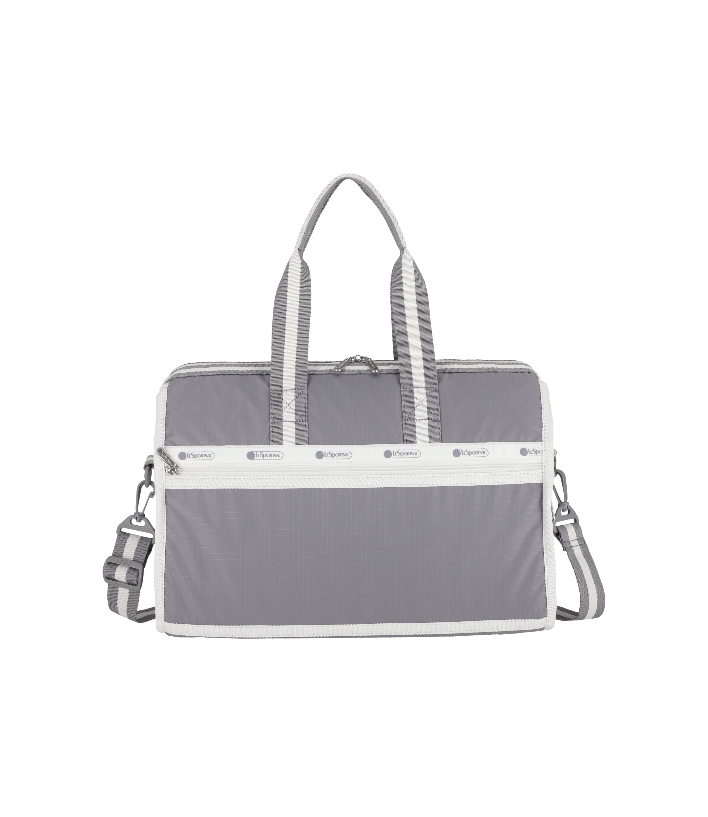 【LeSportsac】SPECTATOR COOL GREY DELUXE MEDIUM WEEKENDER★ Deluxe Medium Weekender - Dove Grey solid – LeSportsac