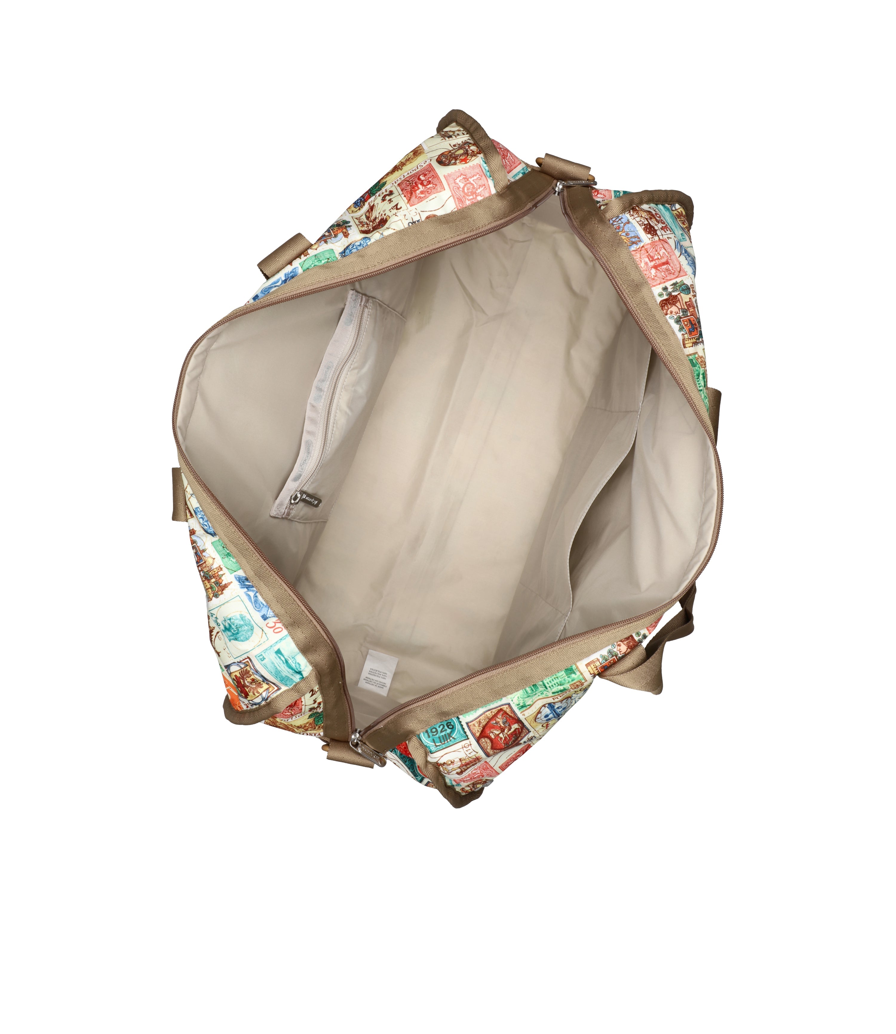 Deluxe Large Weekender - Postage Brown print – LeSportsac