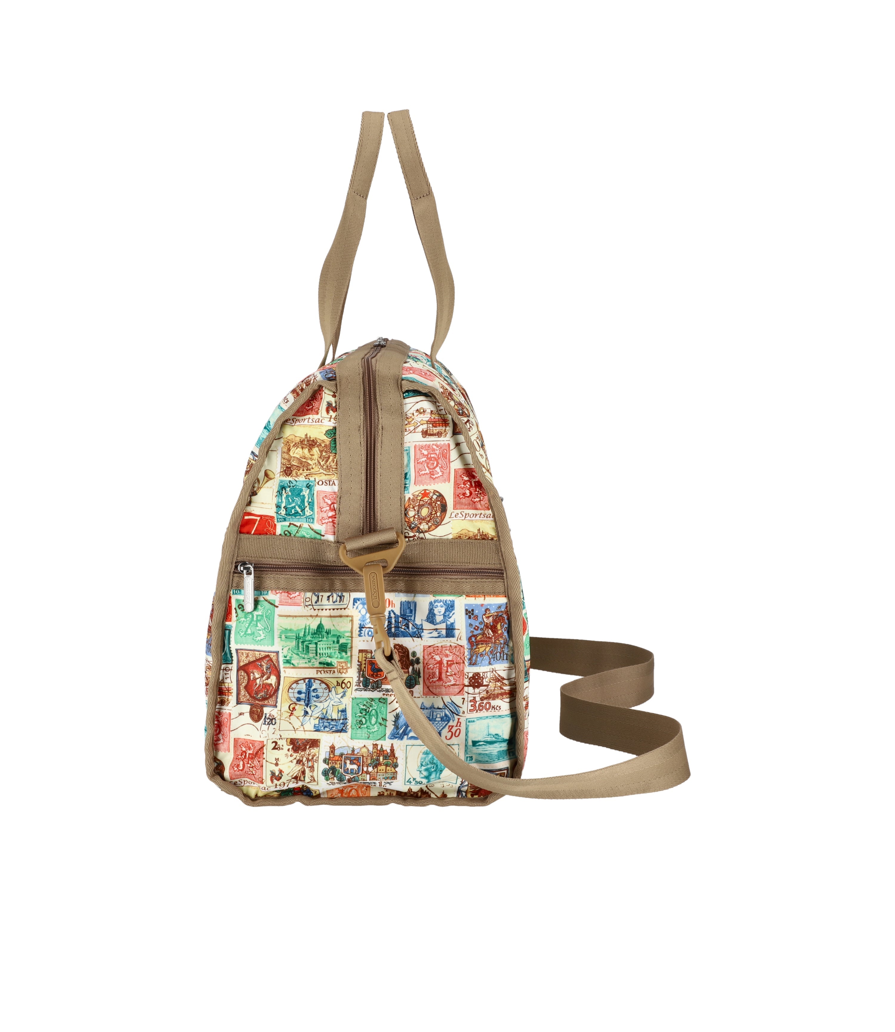 Deluxe Large Weekender - Postage Brown print – LeSportsac