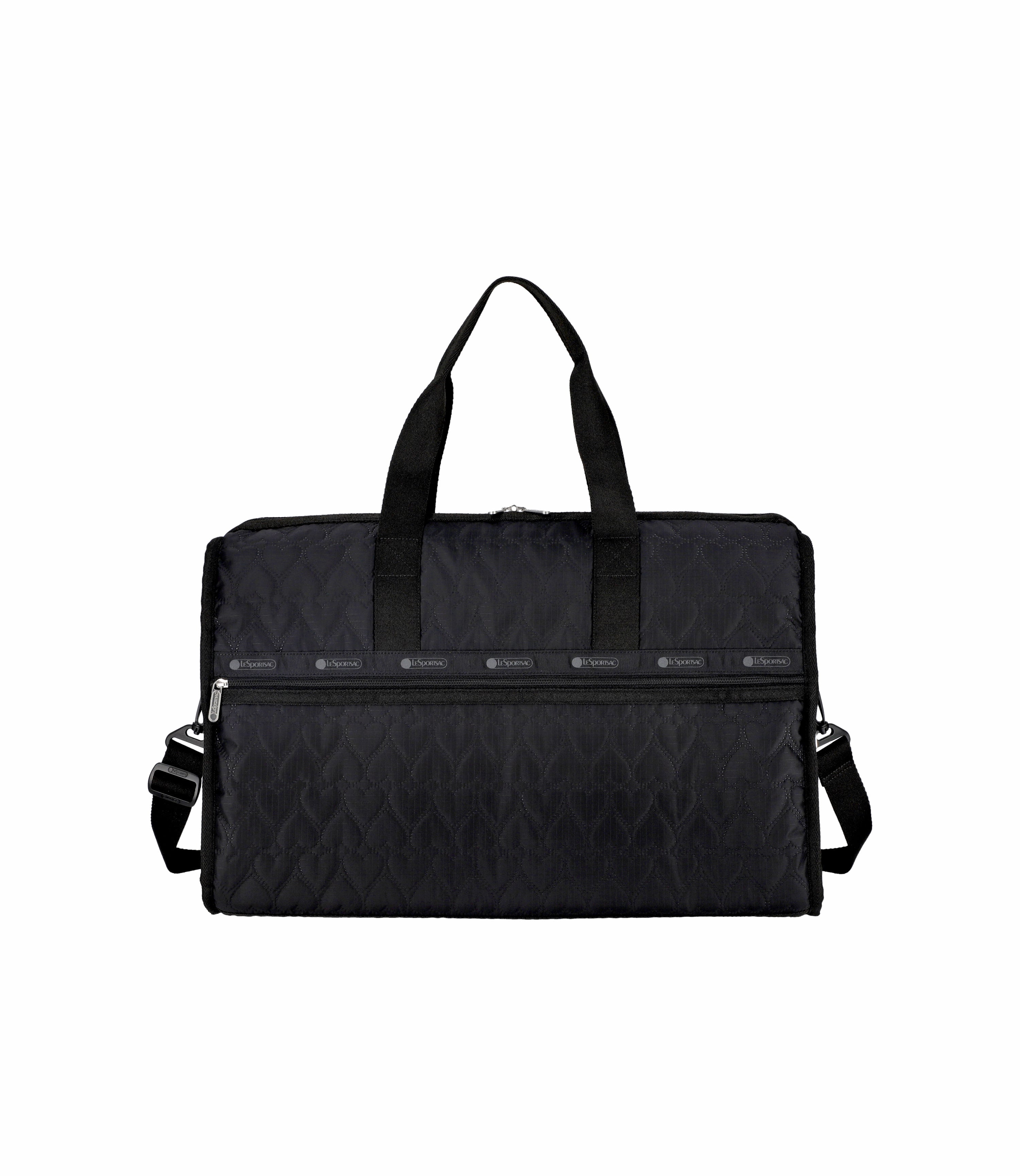 Deluxe Large Weekender - Black Heart Deboss – LeSportsac