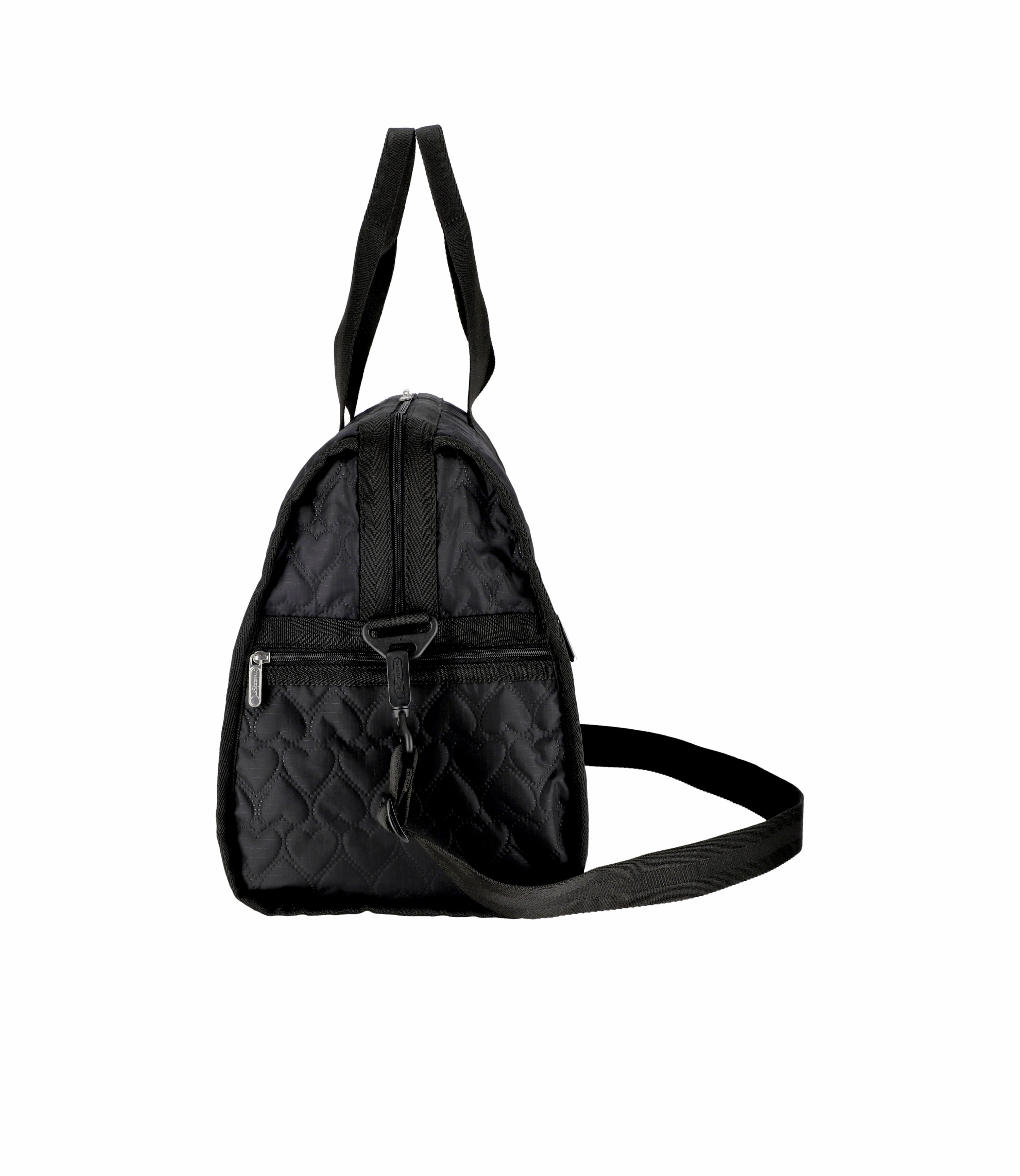 ★LeSportsac★ Recycled Black Small Carryall Duffel Bag 1048 Small Carryall Duffle - Logo Jacquard Black – LeSportsac