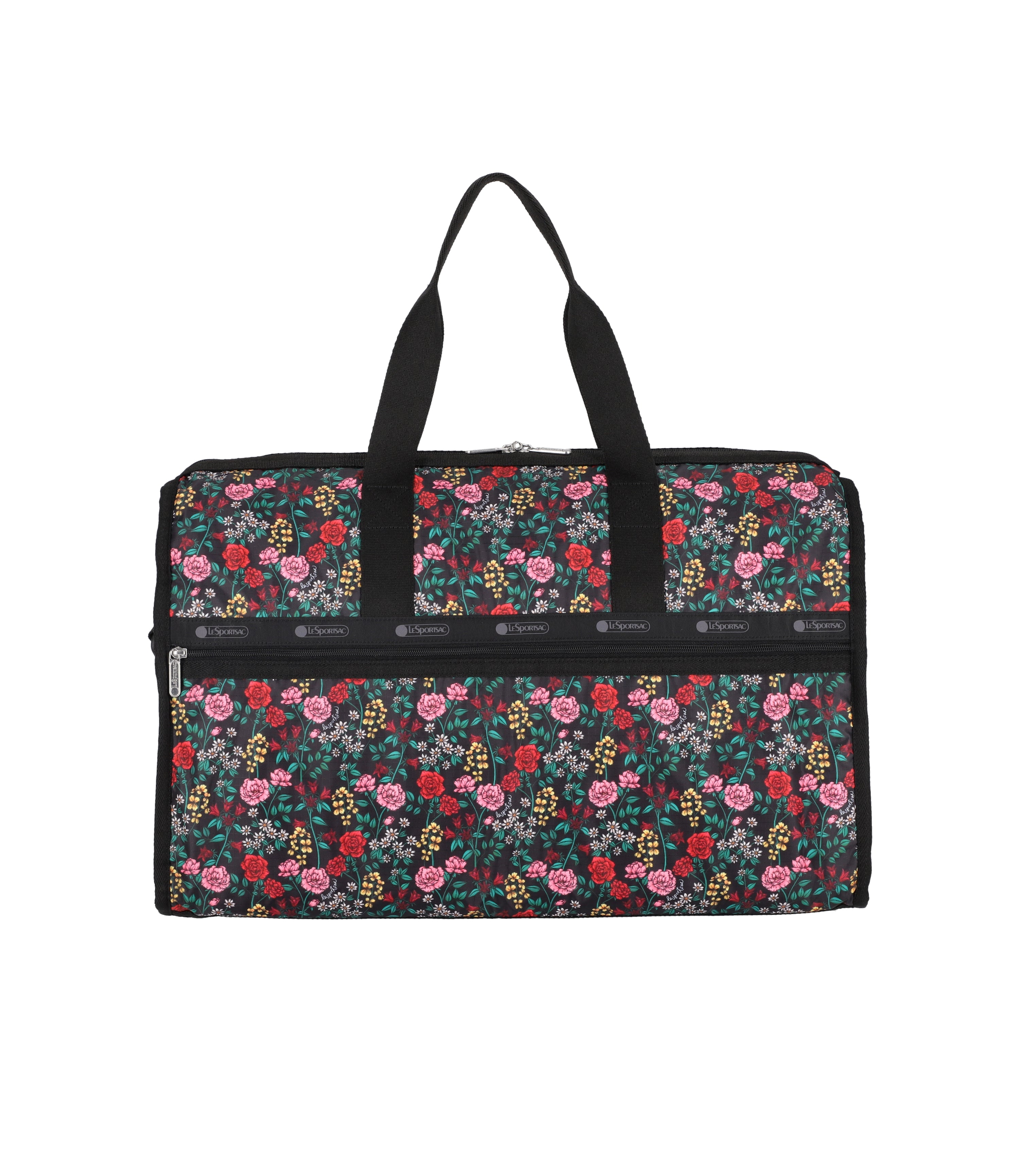 ★LeSportsac★ Black Shine Deluxe Medium Weekender [4318.M13 Shiny Black Deluxe Medium Weekender | LeSportsac