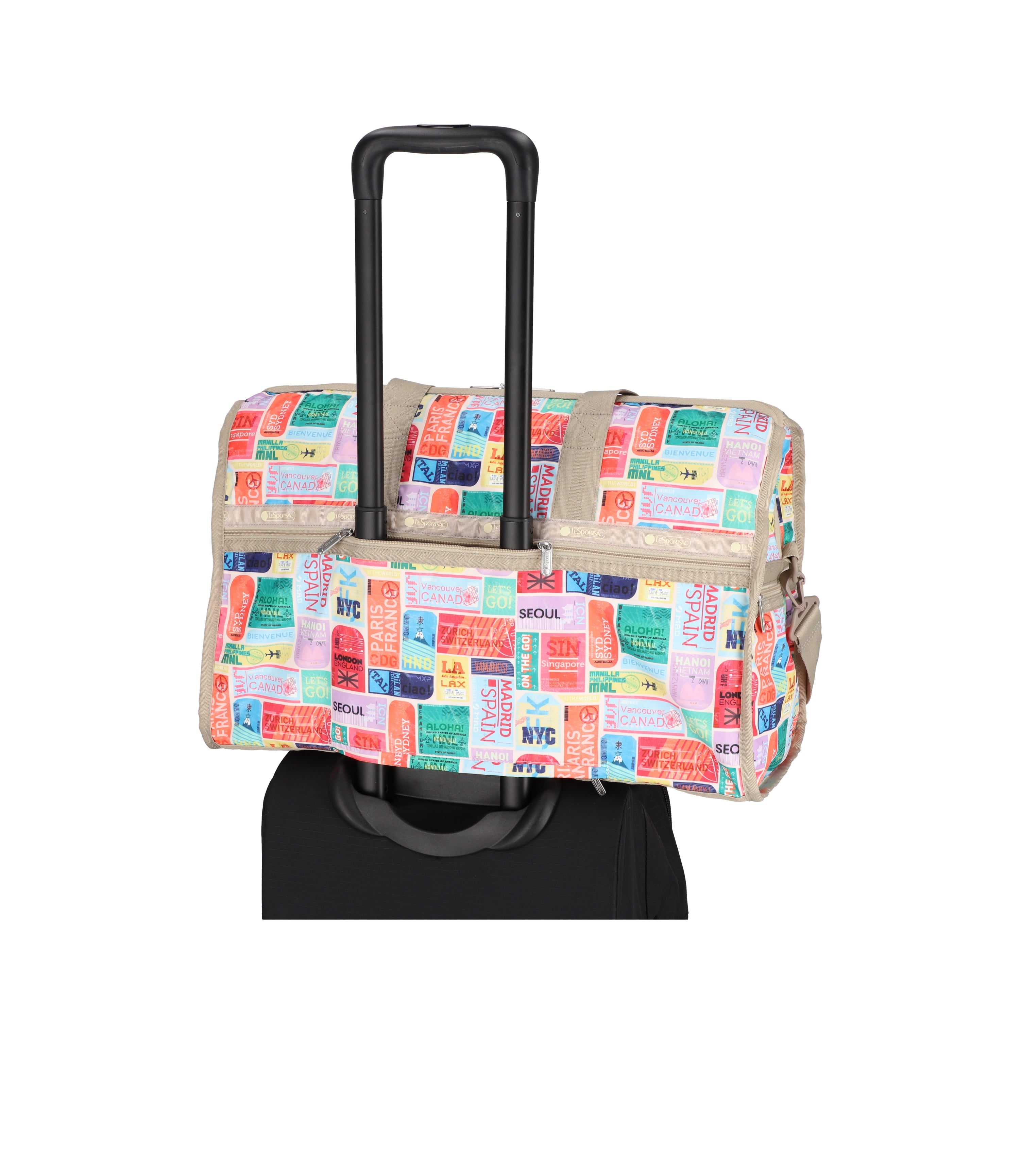 Deluxe Large Weekender - Travel Tags print – LeSportsac