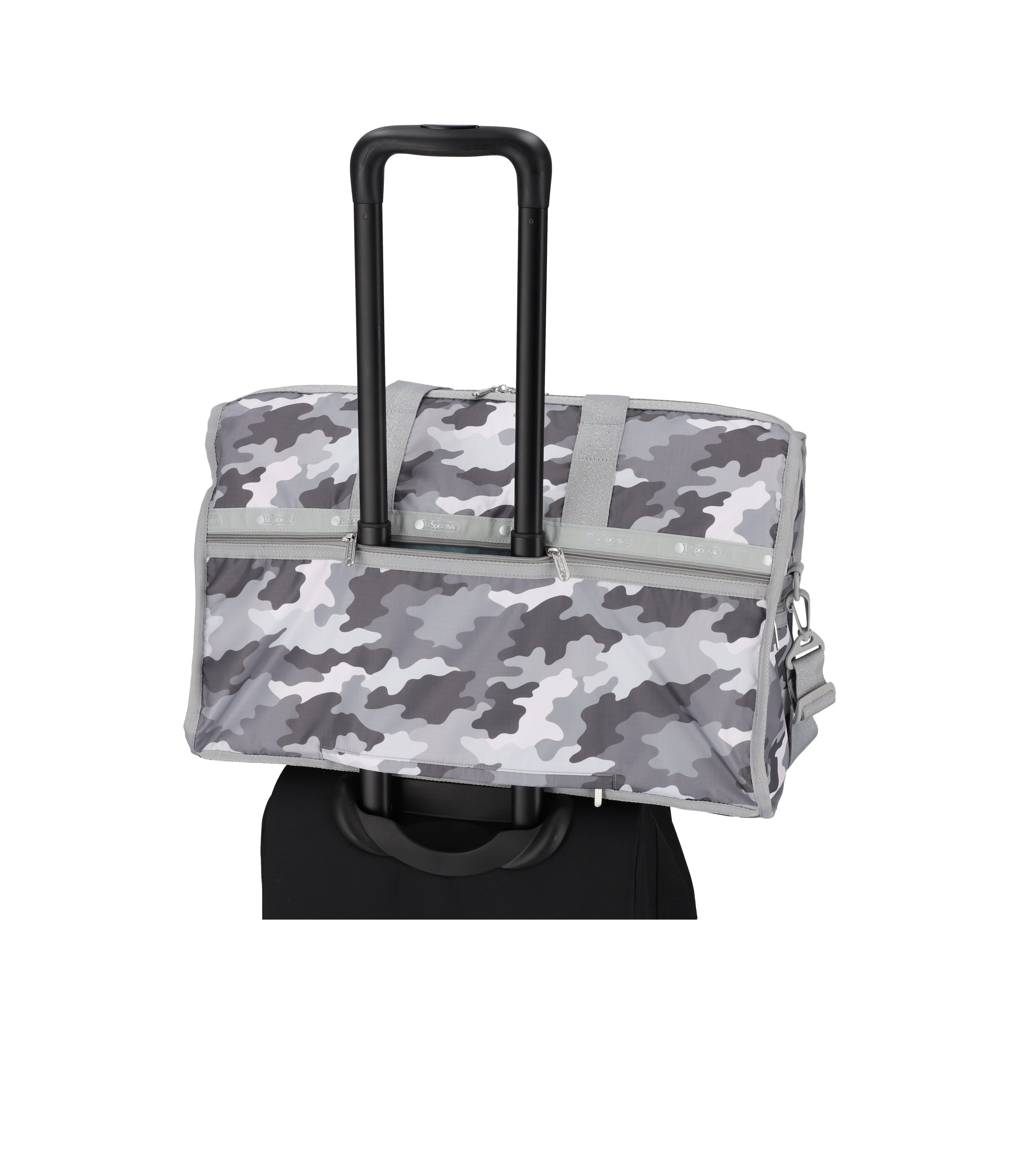 Deluxe Large Weekender - Glimmer Gray Camo print – LeSportsac