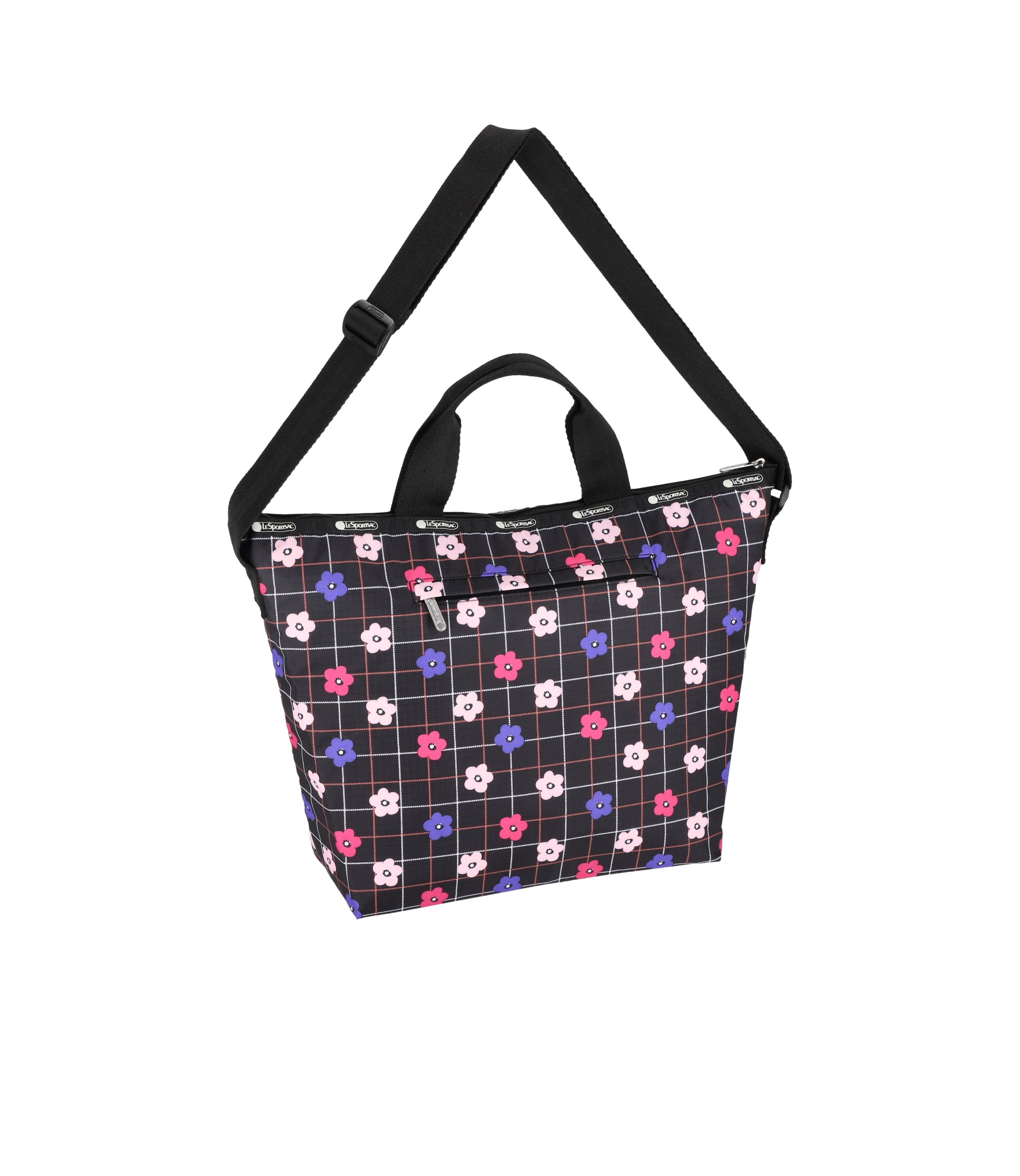 Deluxe Easy Carry Tote - Floral Plaid print – LeSportsac