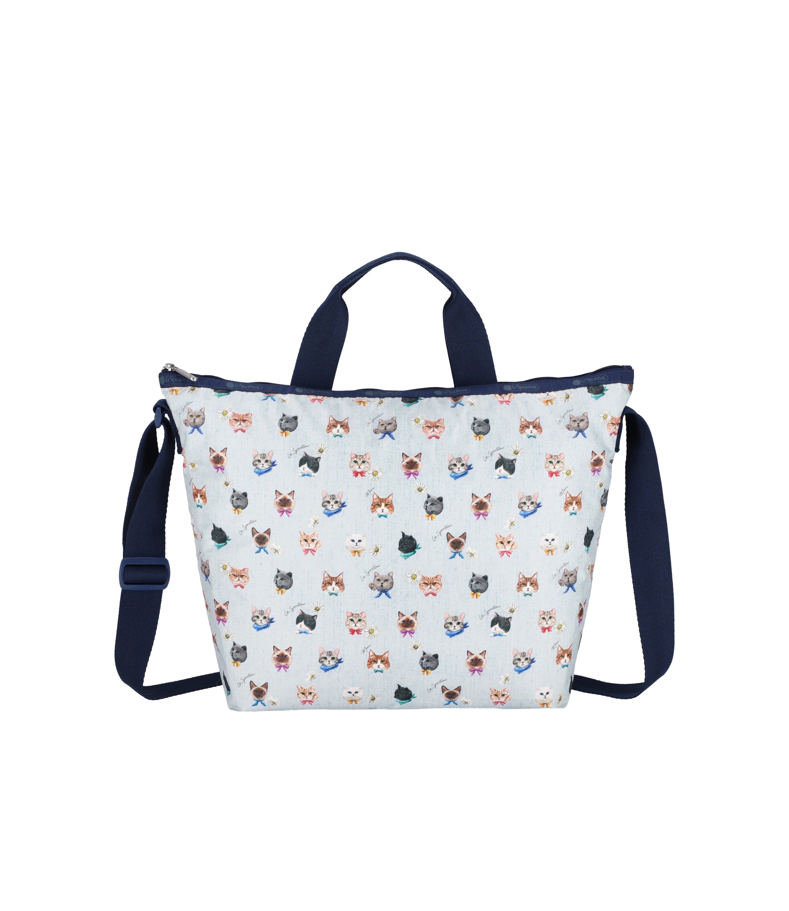 LeSportsac Cat Pattern Large Boston shoulder bag hand bag