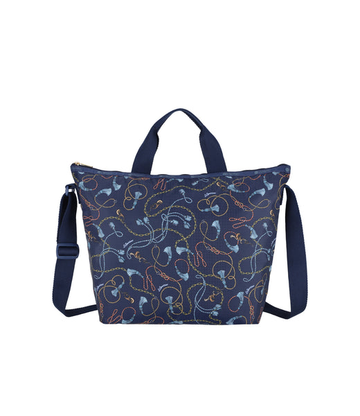 ★LeSportsac★ Recycled Black Deluxe Easy Carry Tote Bag 436 4360_HC49_front_ba452a18-76be-