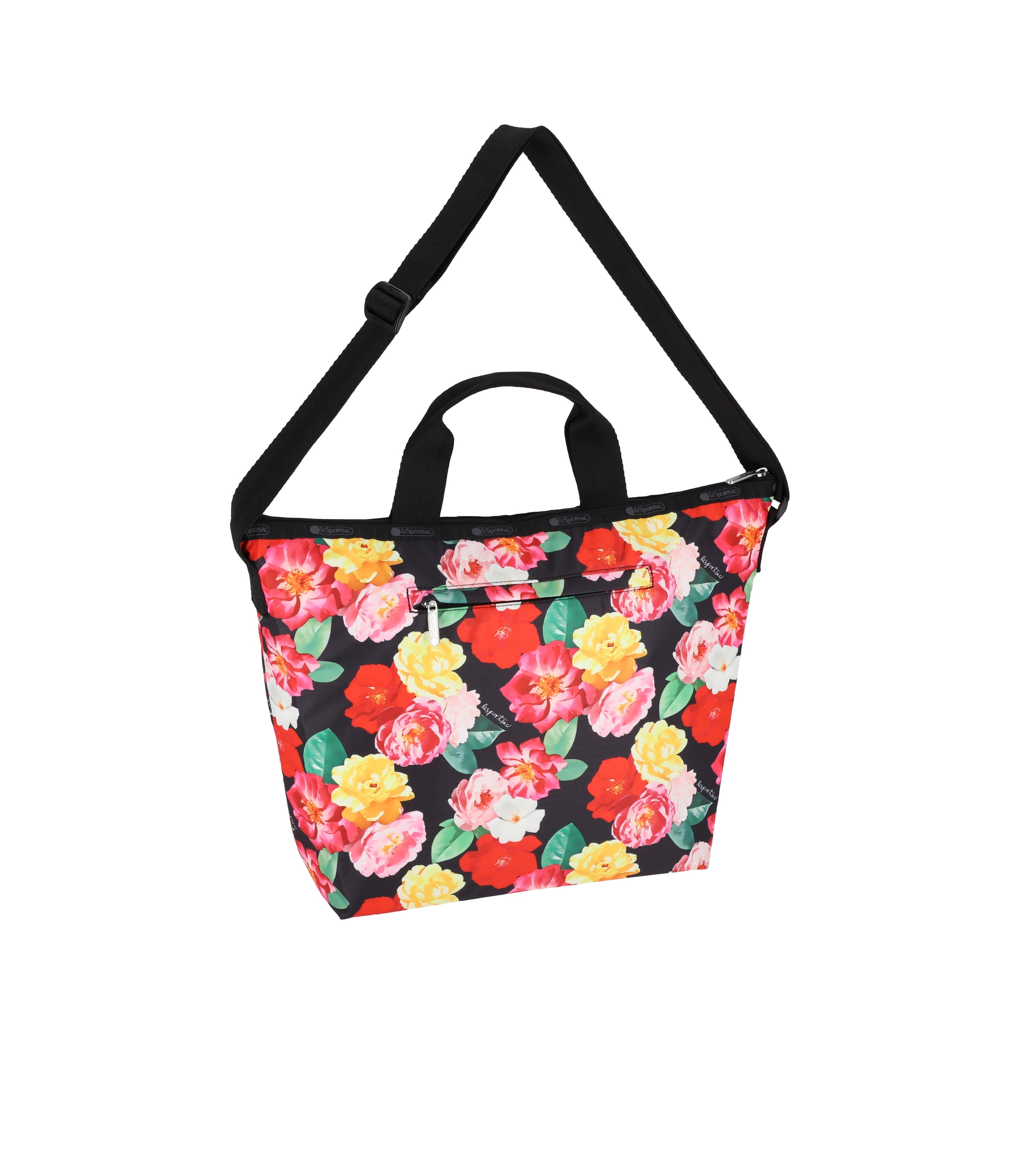 holiday FLOWER TOTE BAG（CIRCULATION） Deluxe Easy Carry Tote - Floral Fiesta print – LeSportsac