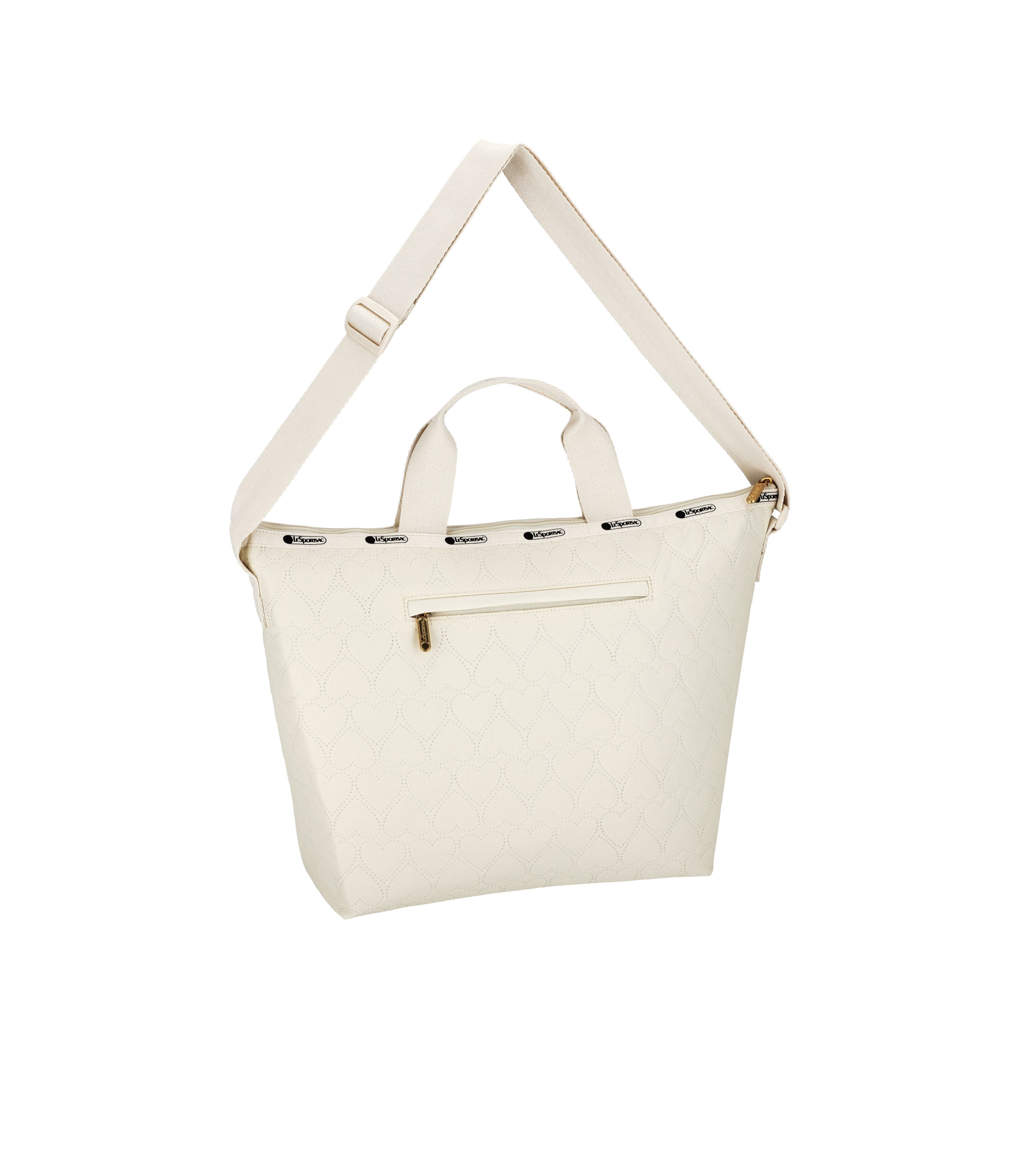 Deluxe Easy Carry Tote - Ecru Heart Deboss – LeSportsac