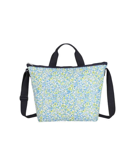 Deluxe Easy Carry Tote - Tapestry Flower Blue print – LeSportsac