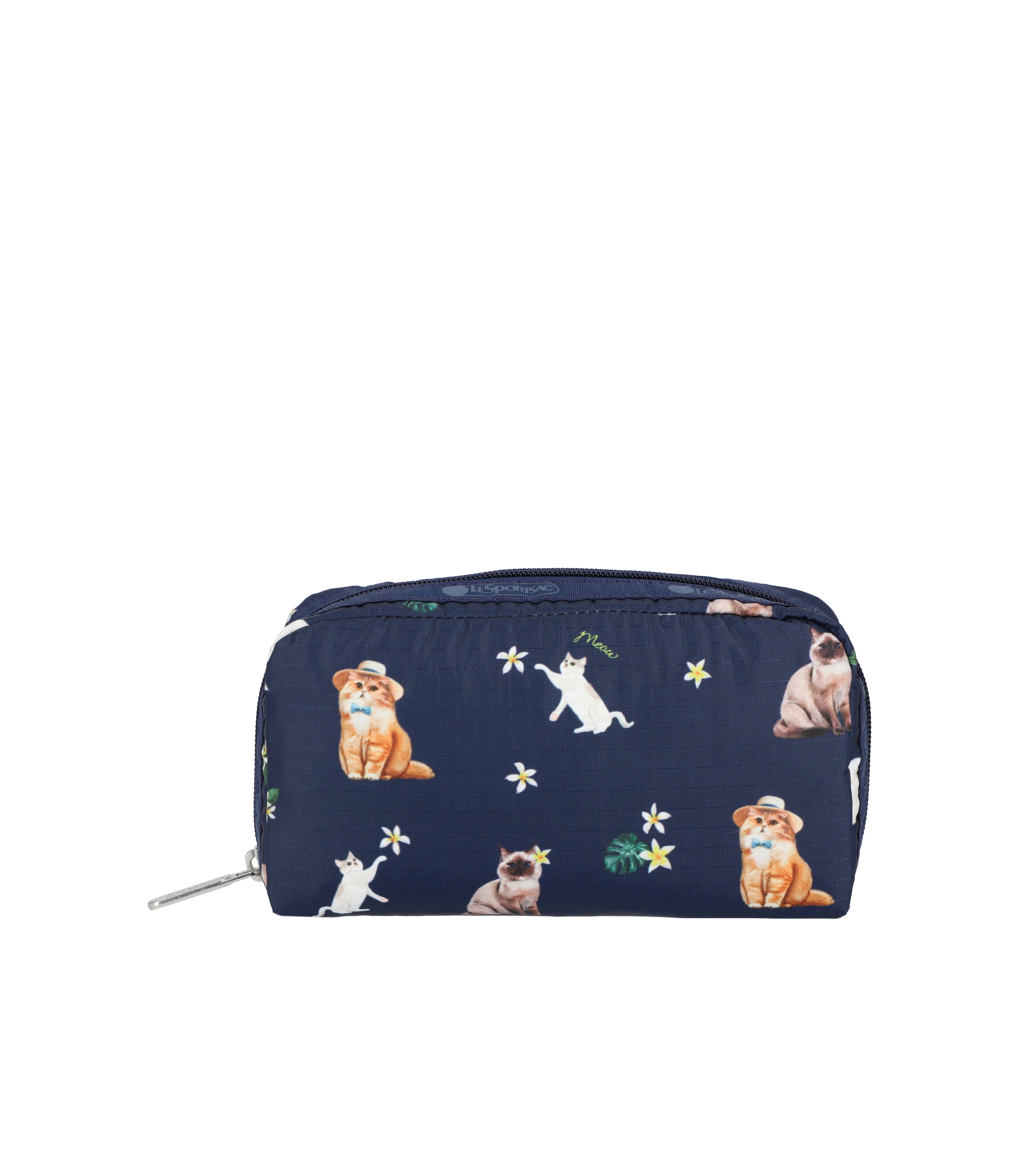 Rectangular Cosmetic - Tropical Meow Cat print – LeSportsac