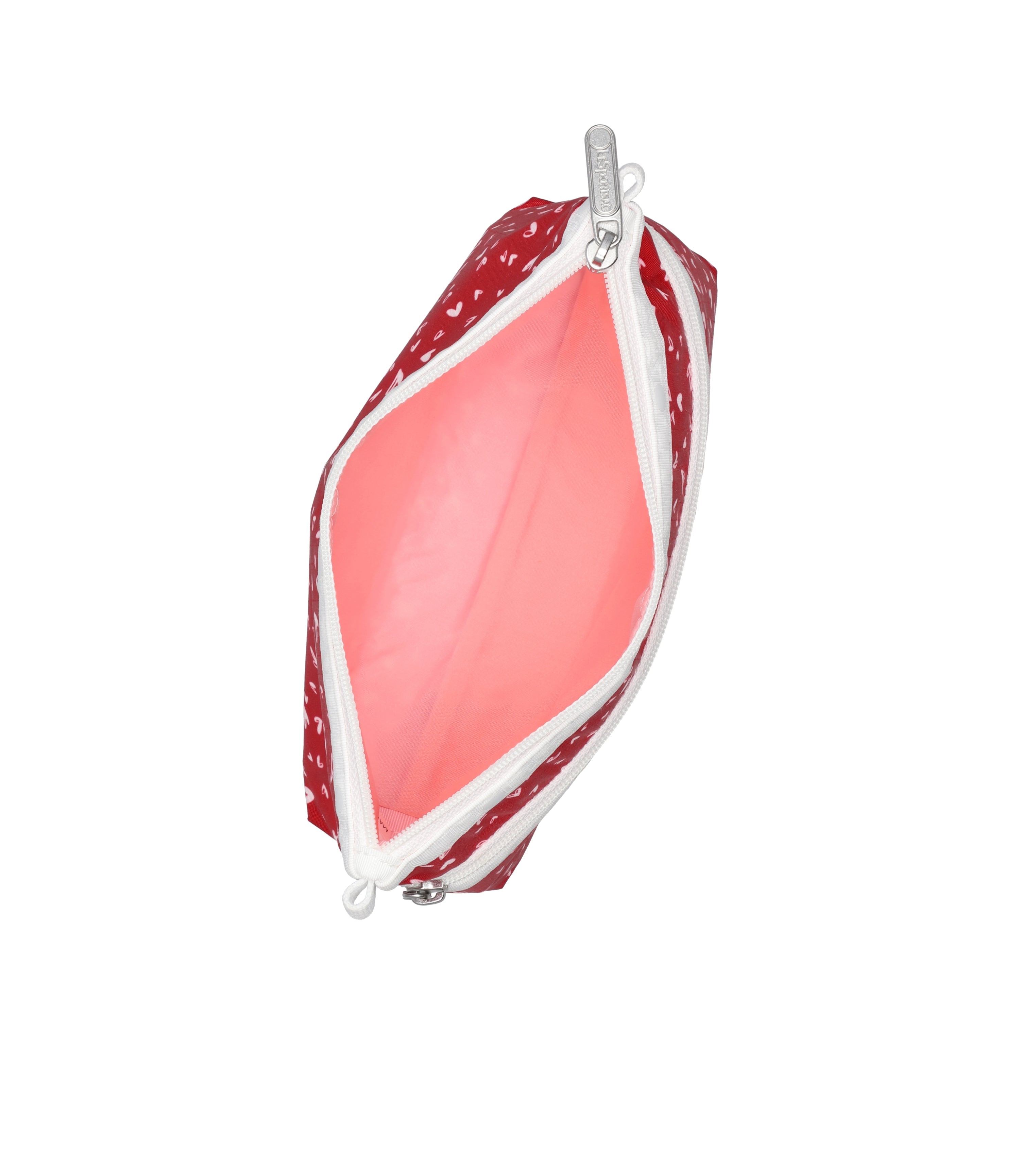 Cosmetic Clutch - Red Mini Hearts White print – LeSportsac